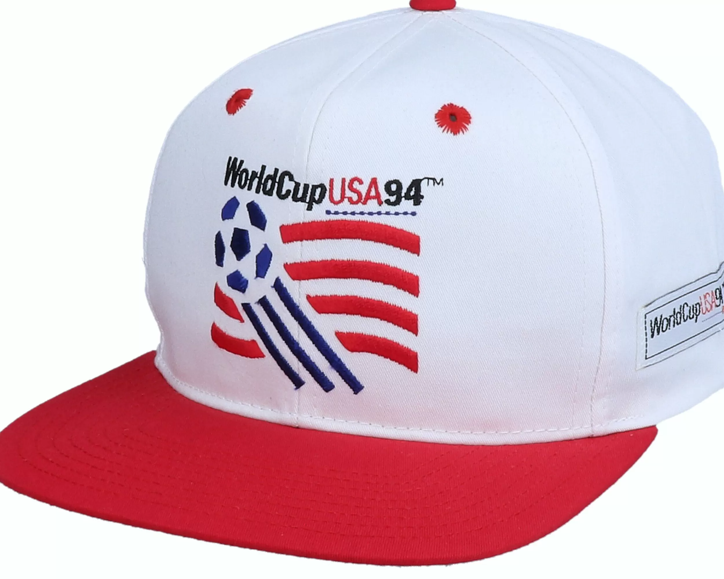 Twins Enterprise 1994 World Cup Logo Mascot White/Red Vintage Snapback - -Unisex Snapback