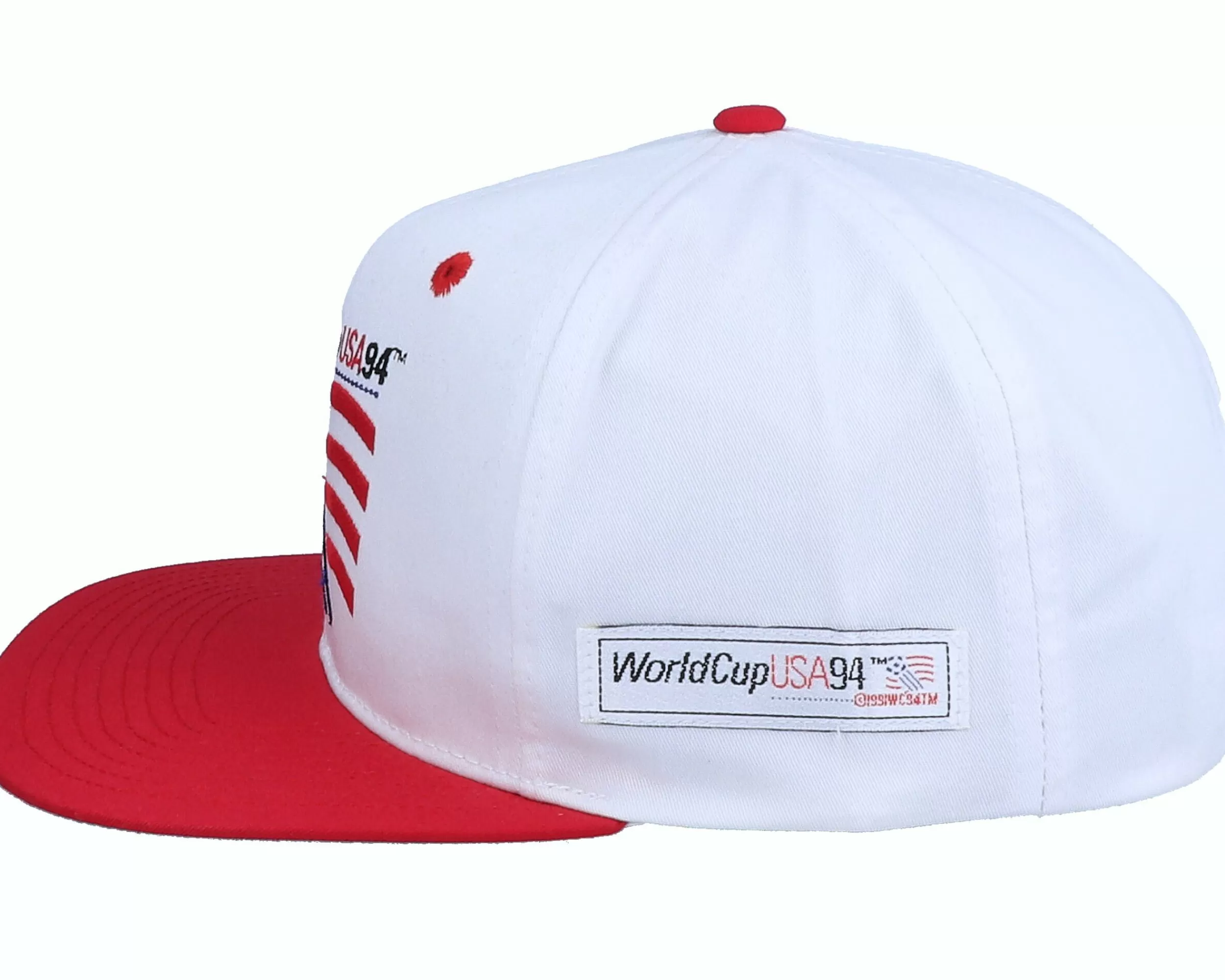 Twins Enterprise 1994 World Cup Logo Mascot White/Red Vintage Snapback - -Unisex Snapback