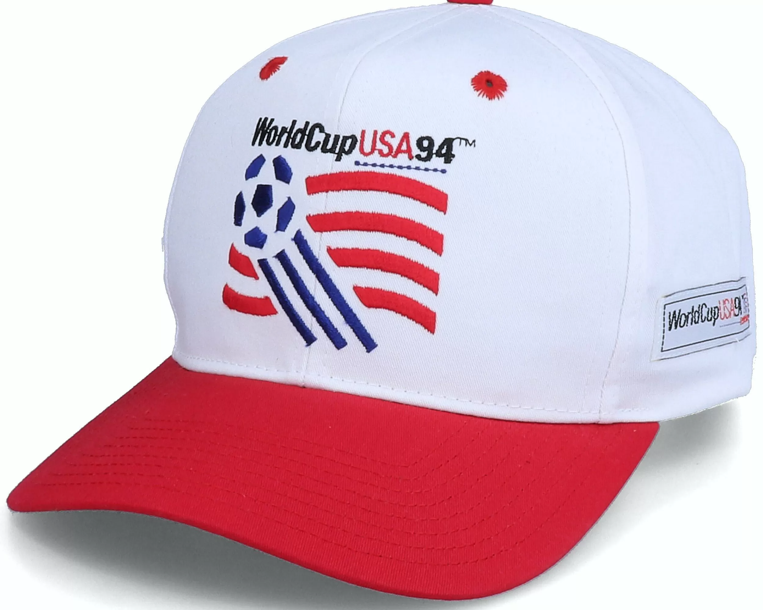 Twins Enterprise 1994 World Cup Logo Mascot White/Red Vintage Snapback - -Unisex Snapback