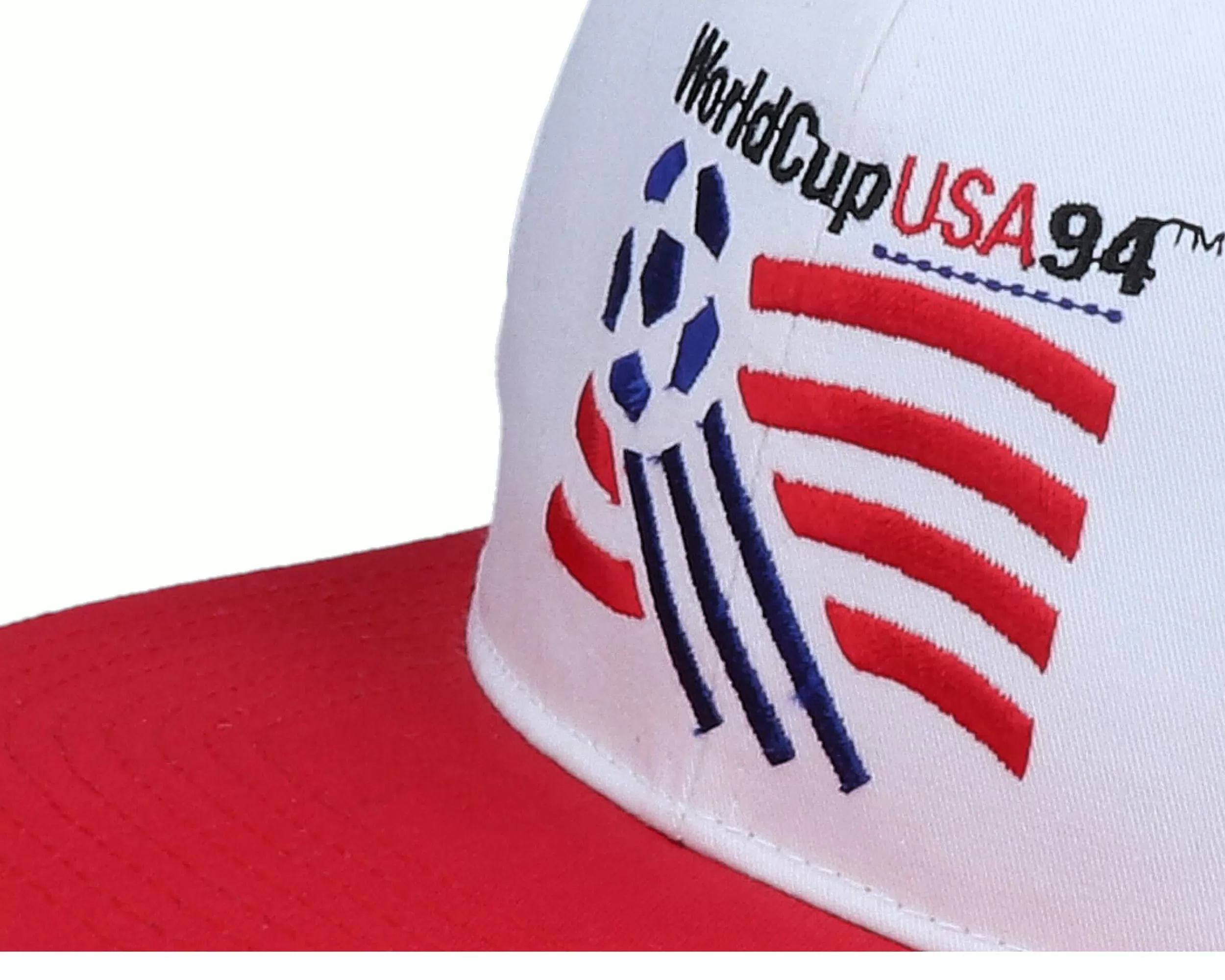 Twins Enterprise 1994 World Cup Logo Mascot White/Red Vintage Snapback - -Unisex Snapback