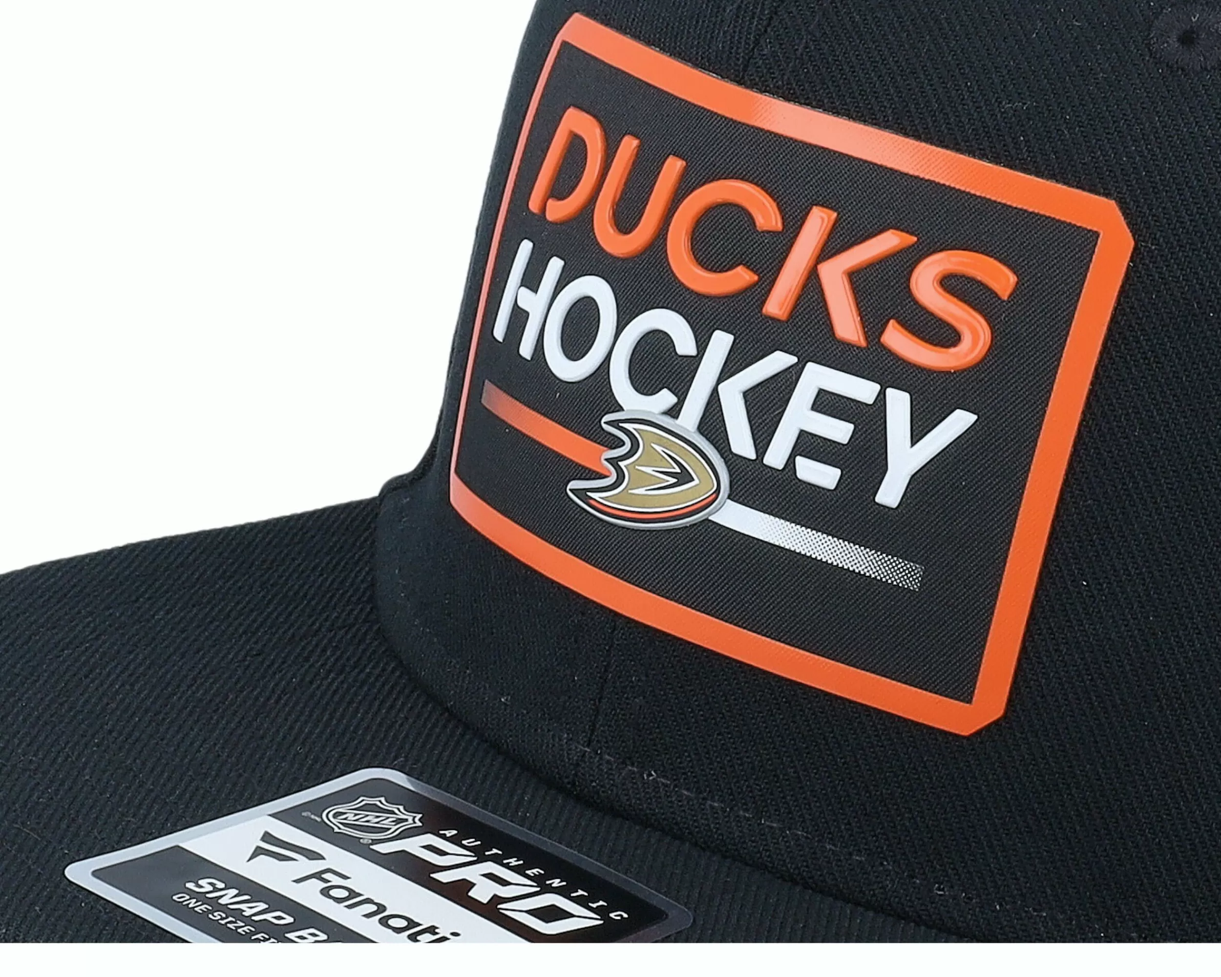 Fanatics Anaheim Ducks Authentic Pro Prime Beanie Athletic Black Snapback - -Unisex Snapback