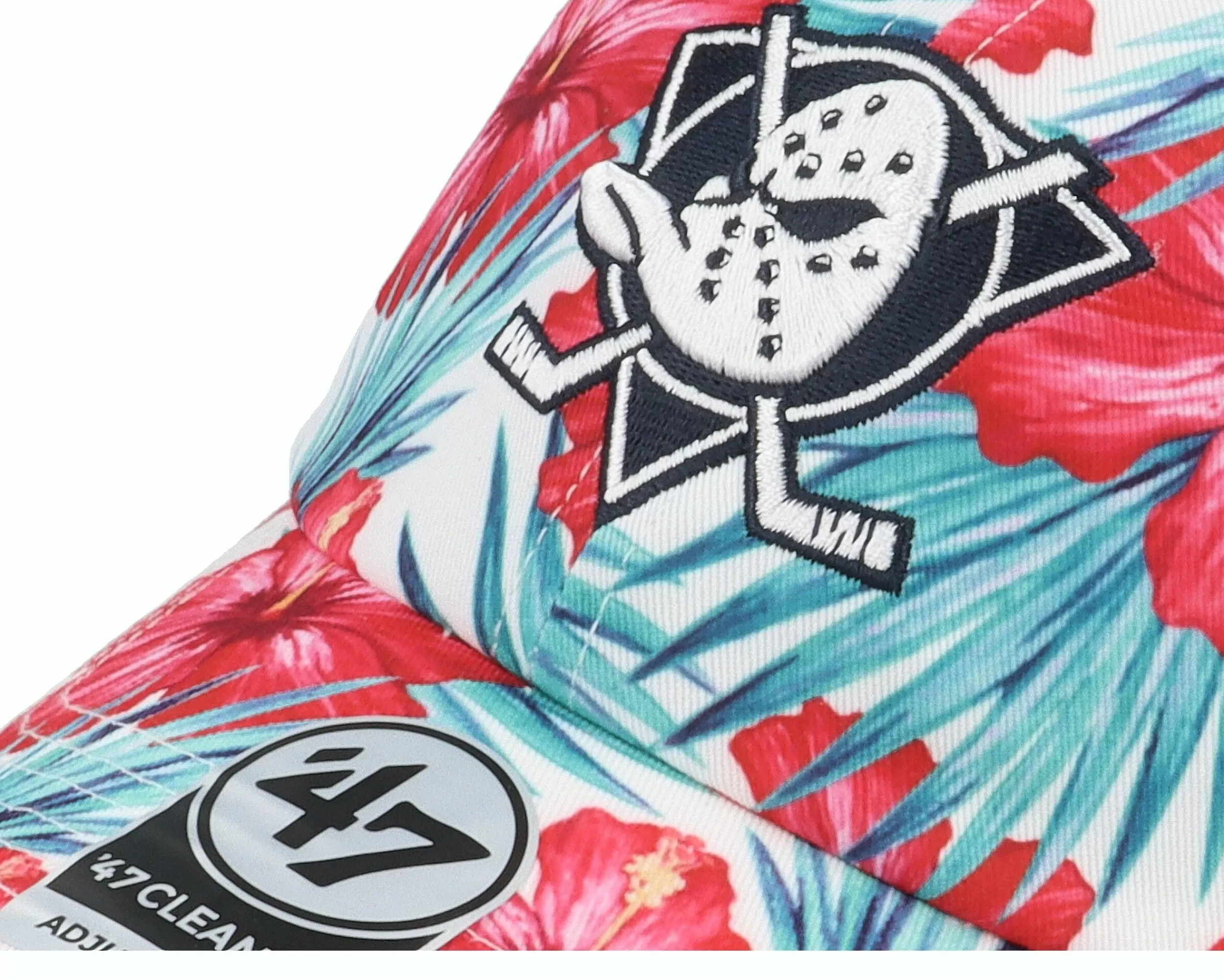 47 Brand Anaheim Ducks Nhl Sharon Clean Up White Dad Cap - -Unisex Dad Cap