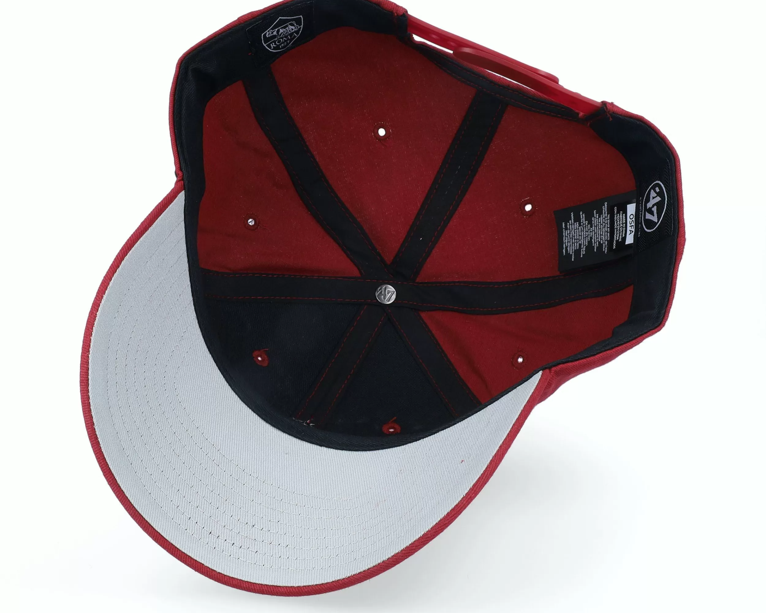 47 Brand As Roma Raised Basic 47 Mvp Trojan Red Adjustable - -Unisex Adjustable