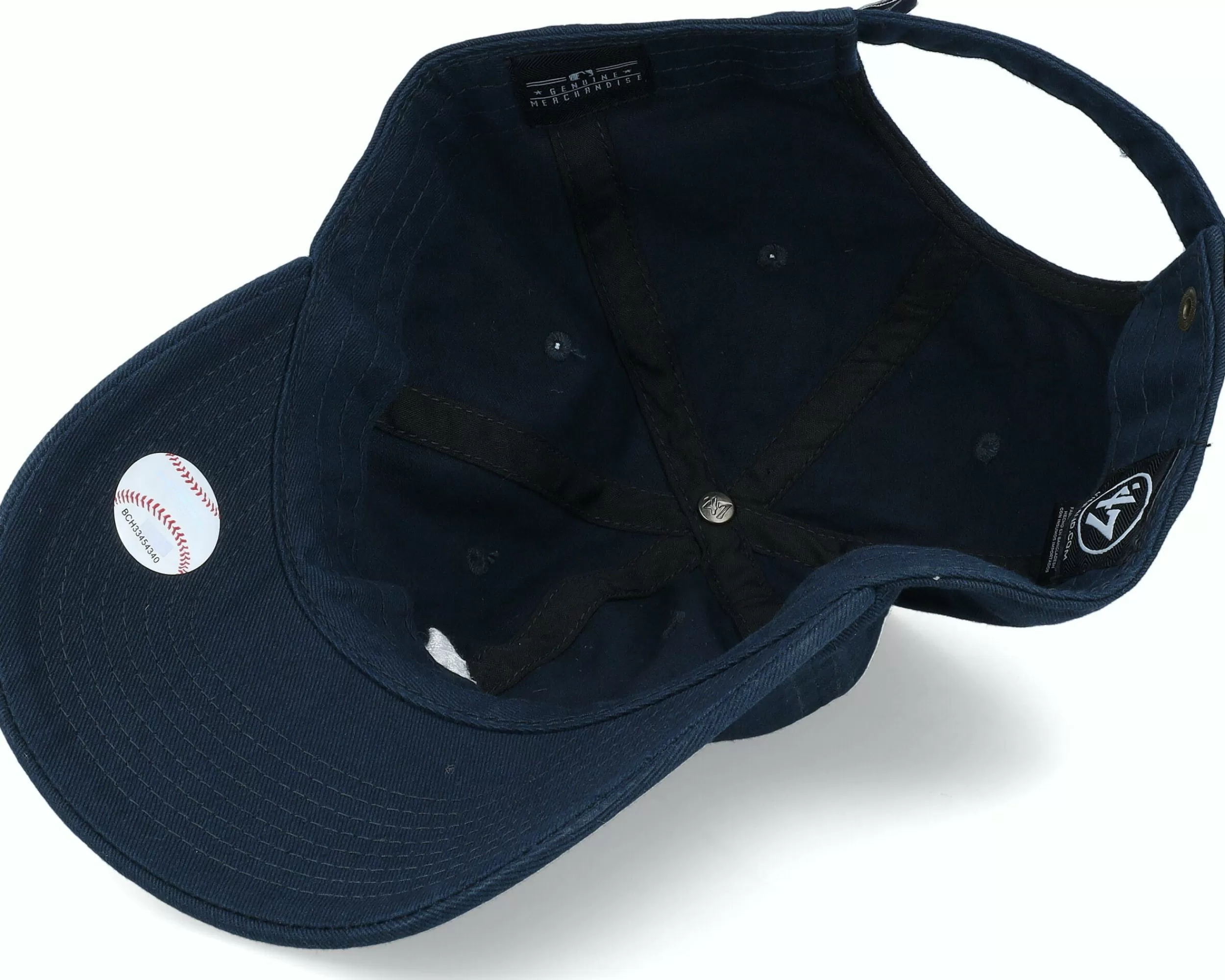 47 Brand Atlanta Braves Clean Up Navy Dad Cap - -Unisex Dad Cap