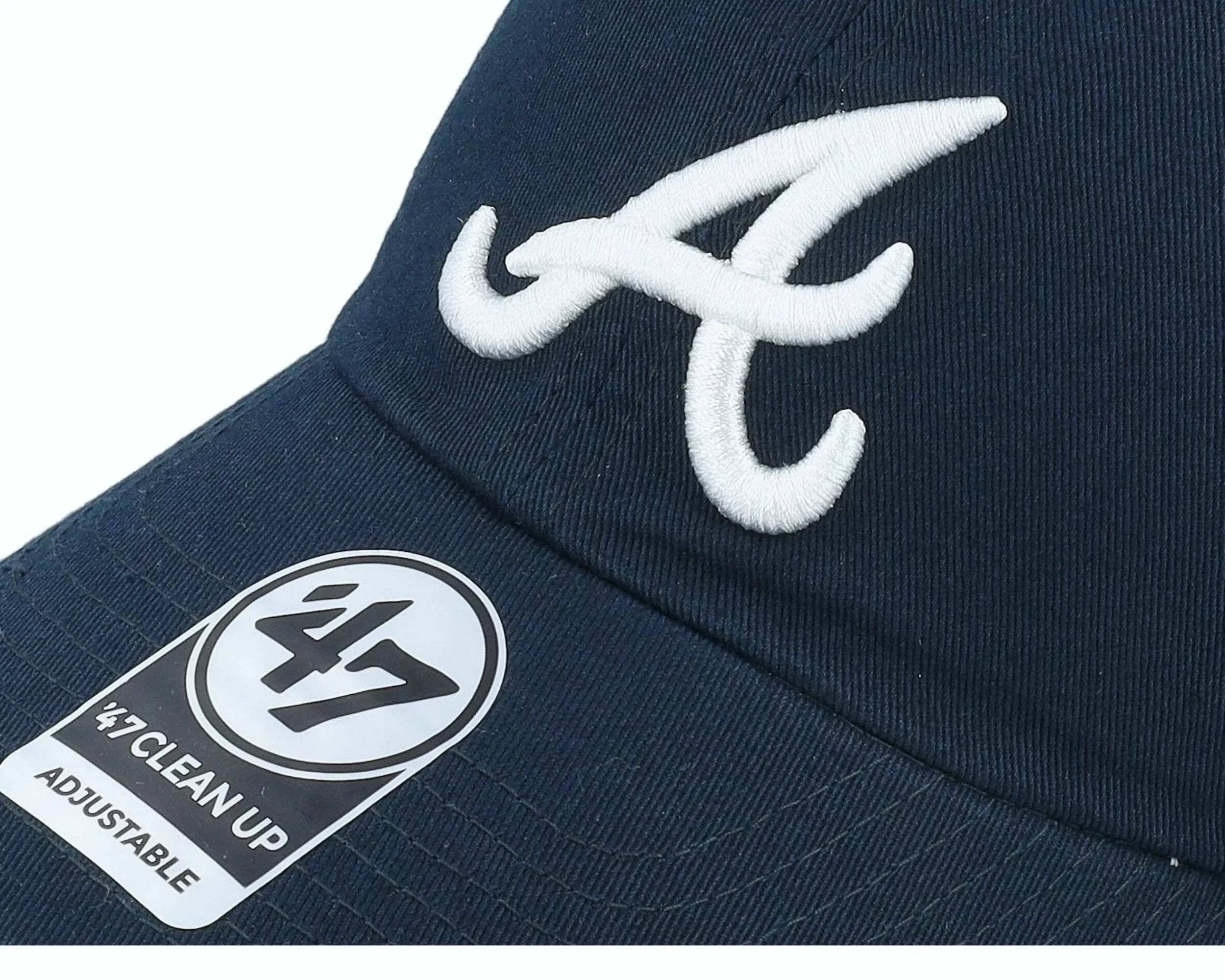 47 Brand Atlanta Braves Clean Up Navy Dad Cap - -Unisex Dad Cap