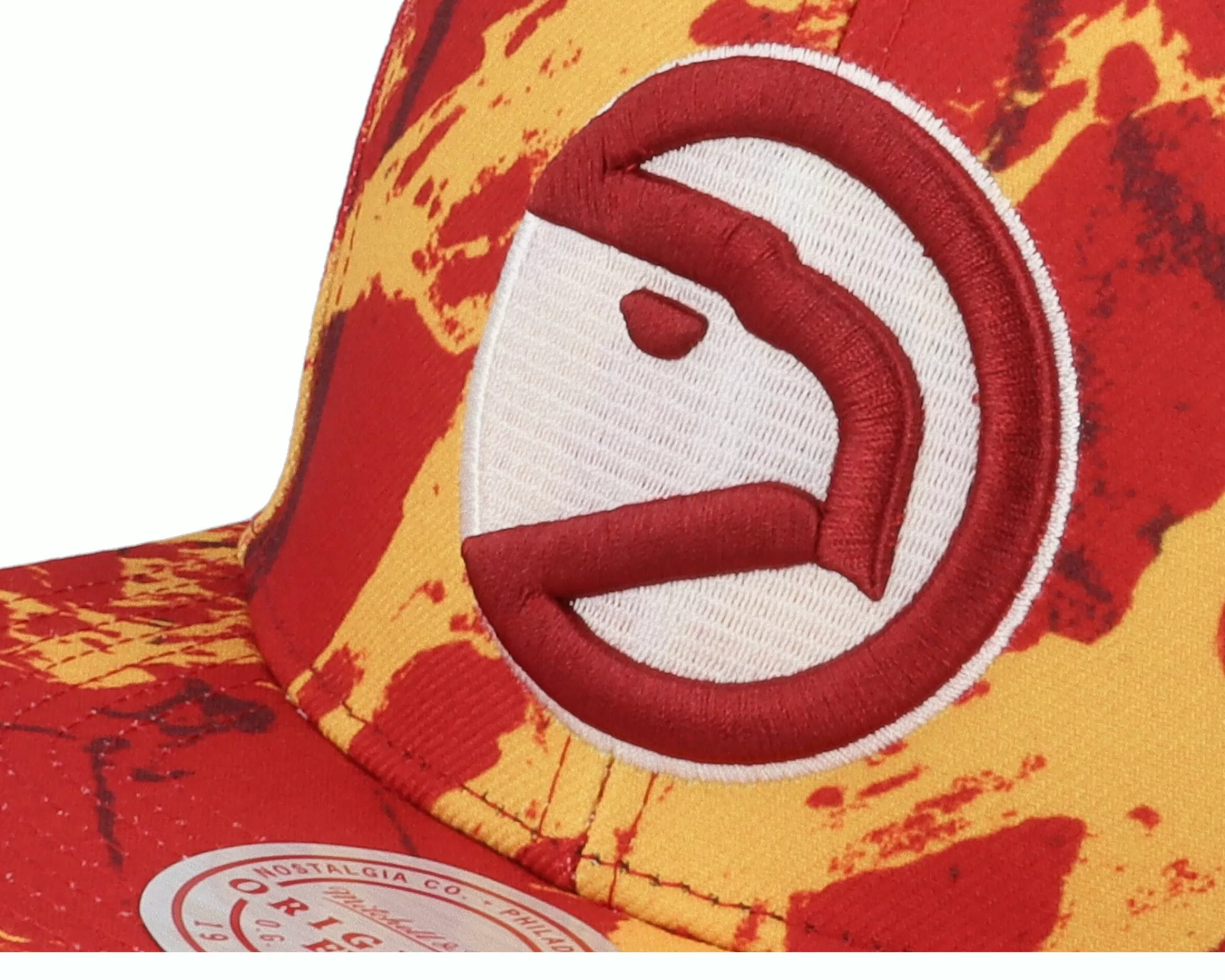 Mitchell & Ness Atlanta Hawks Down For All Red Snapback - -Unisex Snapback