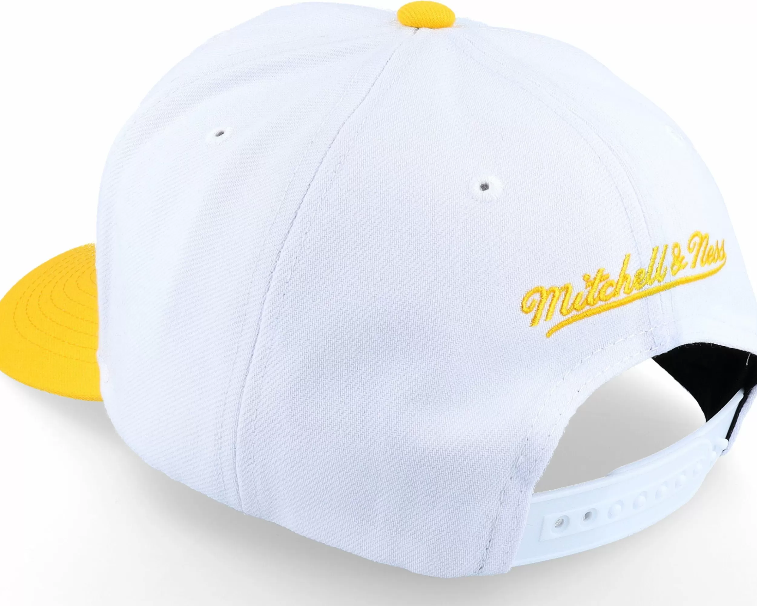 Mitchell & Ness Atlanta Hawks Team 2 Tone 2.0 Pro White/Yellow Adjustable - -Unisex Adjustable