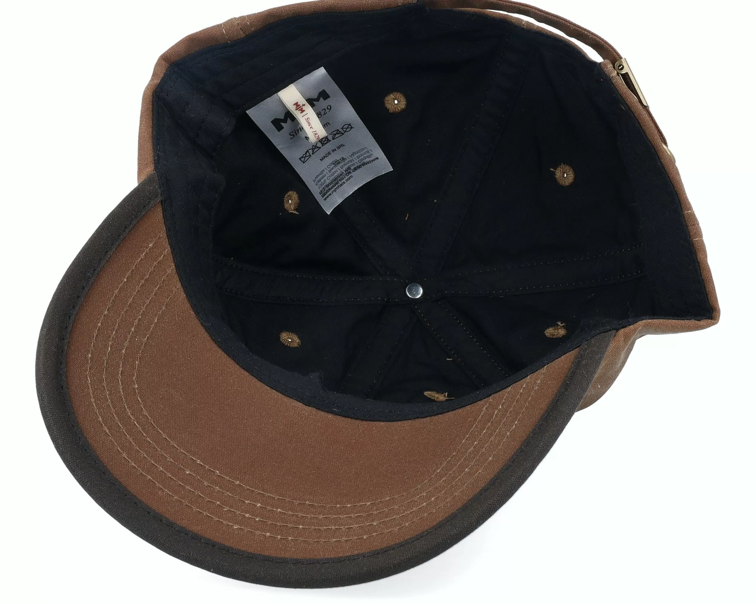 MJM Hats Bb Adventure 32 Waxed Cotton Beige Dad Cap - -Unisex Dad Cap