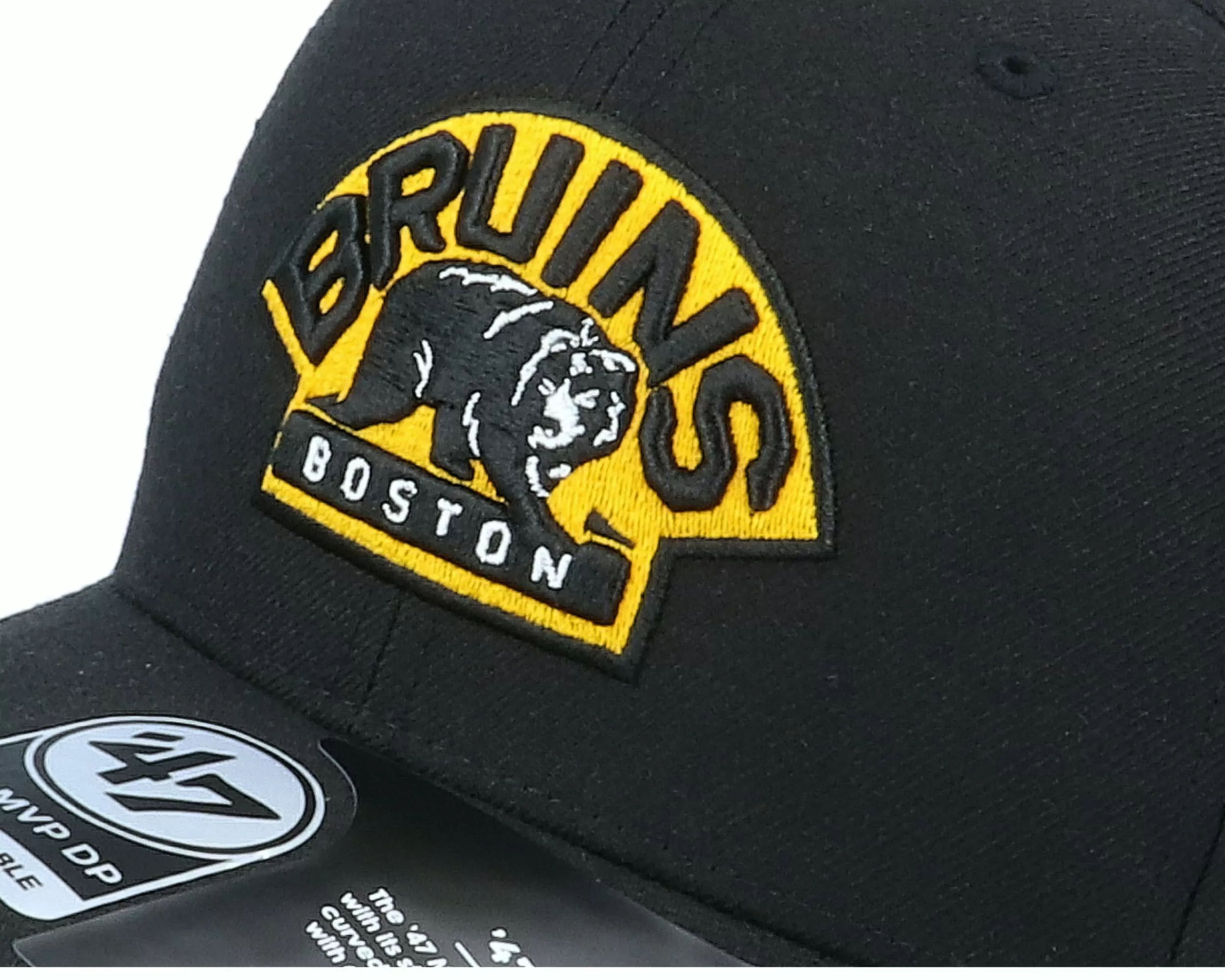 47 Brand Boston Bruins Cold Zone Mvp Dp Logo Black/Yellow Adjustable - -Unisex Adjustable