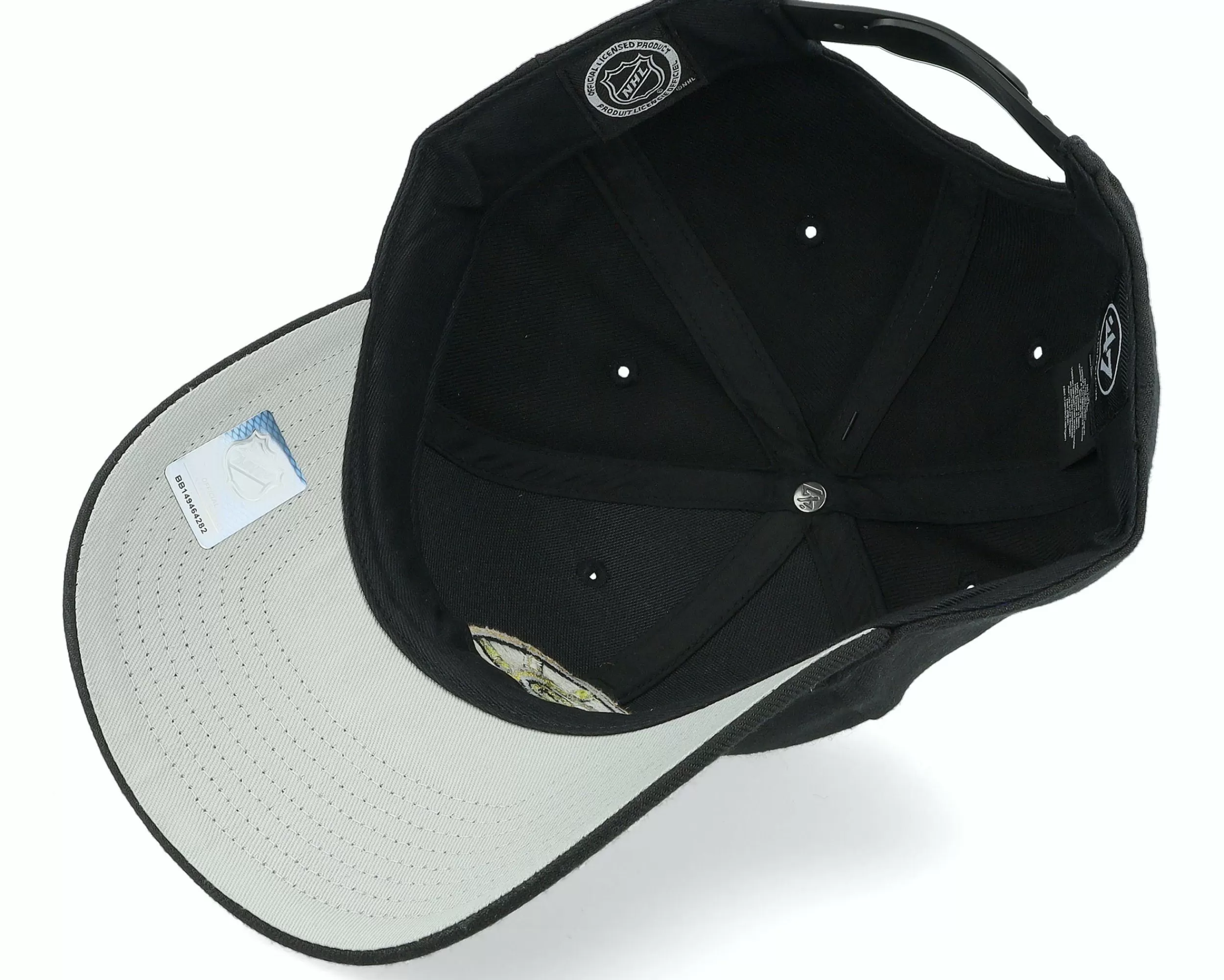 47 Brand Boston Bruins Metallic Mvp Black Adjustable - -Unisex Adjustable