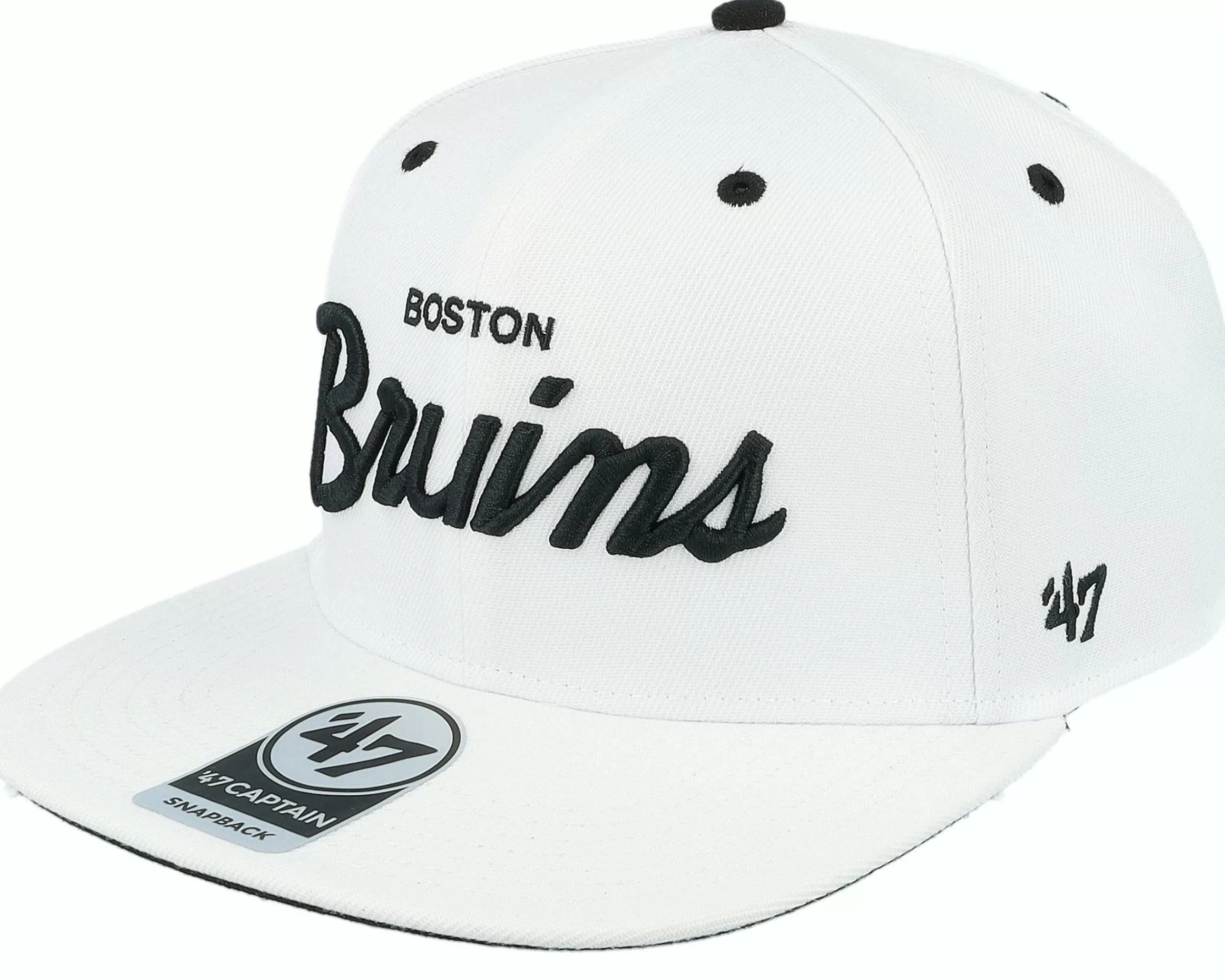 47 Brand Boston Bruins Nhl Crosstown Pop '47 Cap White Snapback - -Unisex Snapback