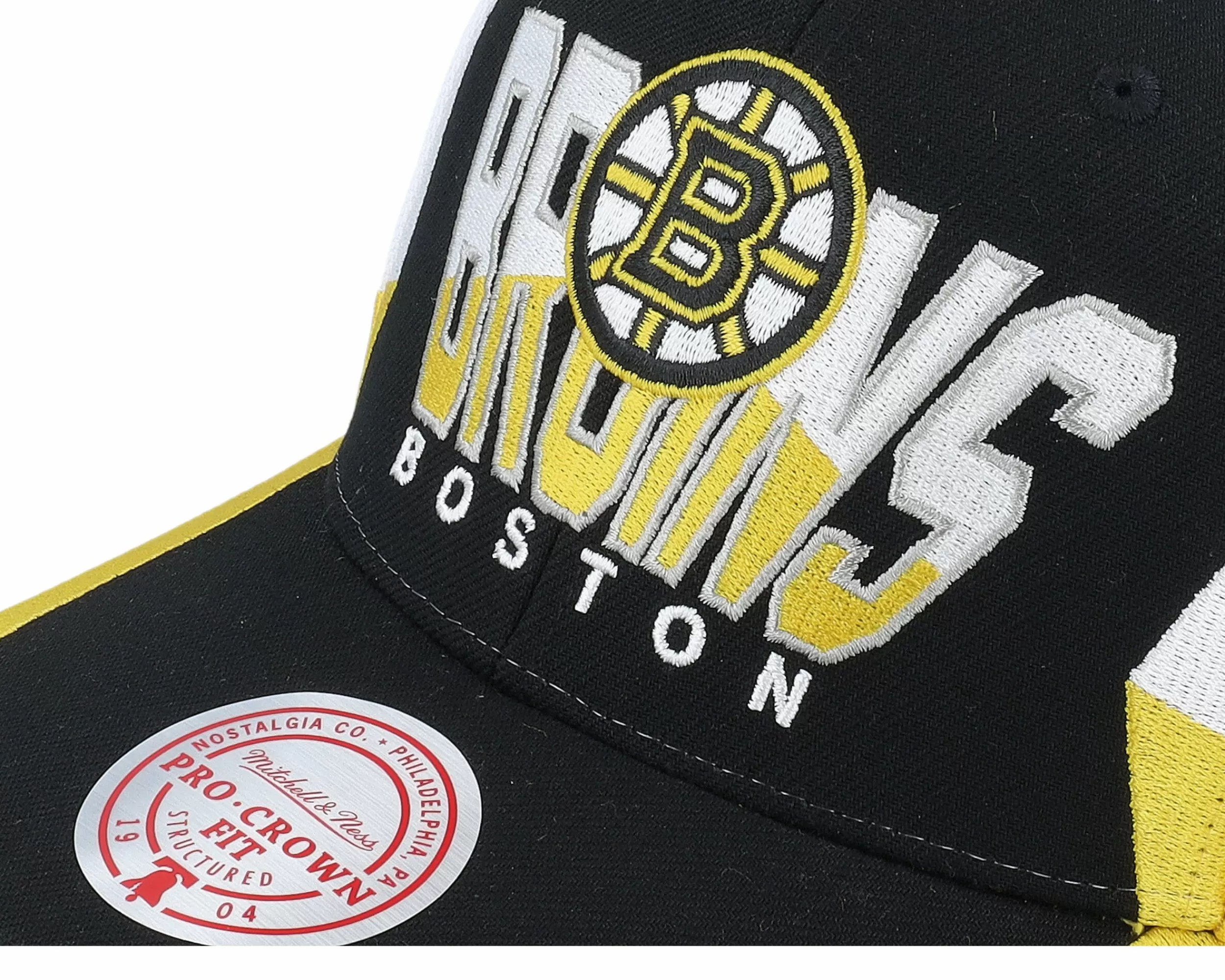 Mitchell & Ness Boston Bruins Retrodome Pro Vintage Black Adjustable - -Unisex Adjustable