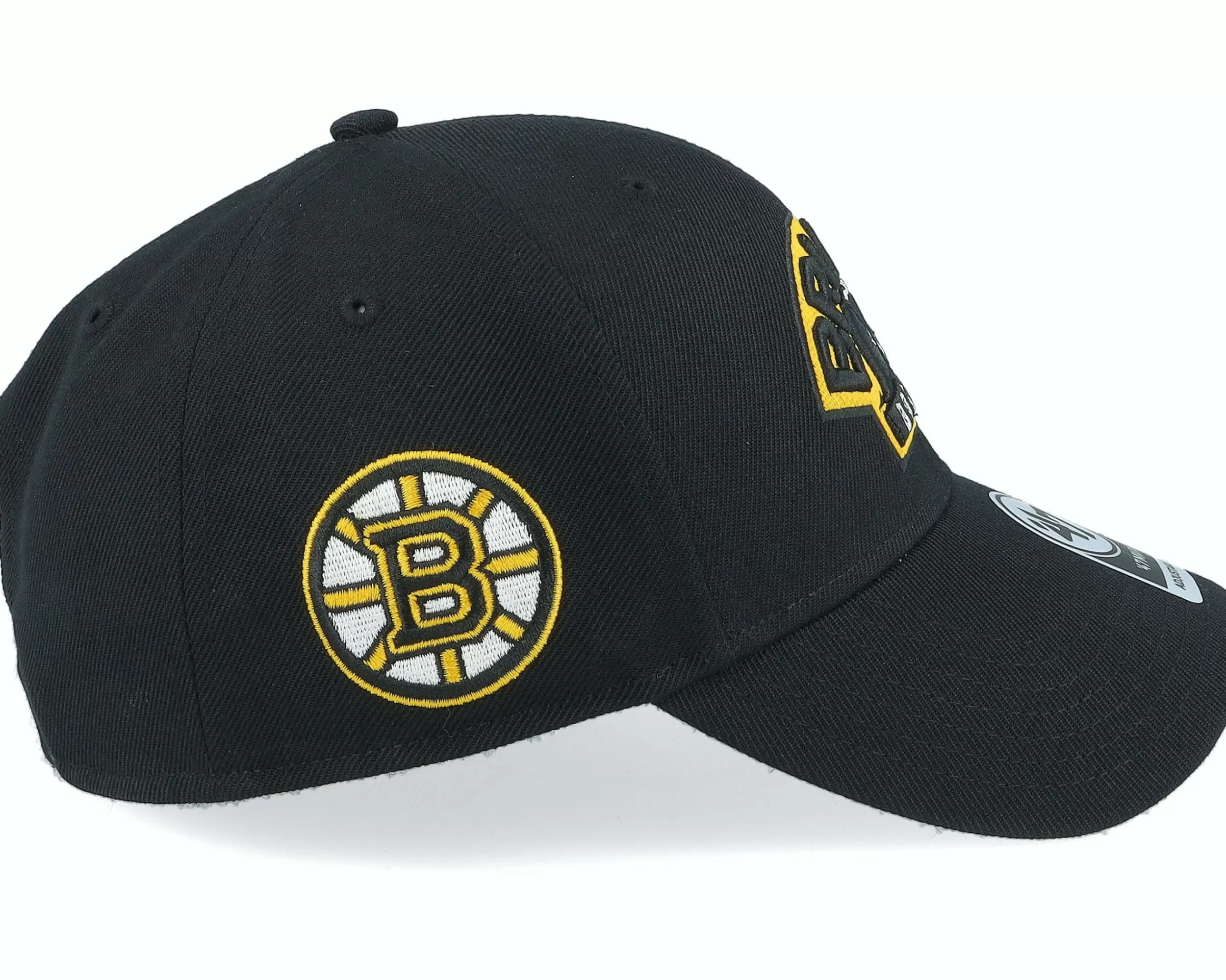 47 Brand Boston Bruins Sure Shot Mvp Black Adjustable - -Unisex Adjustable