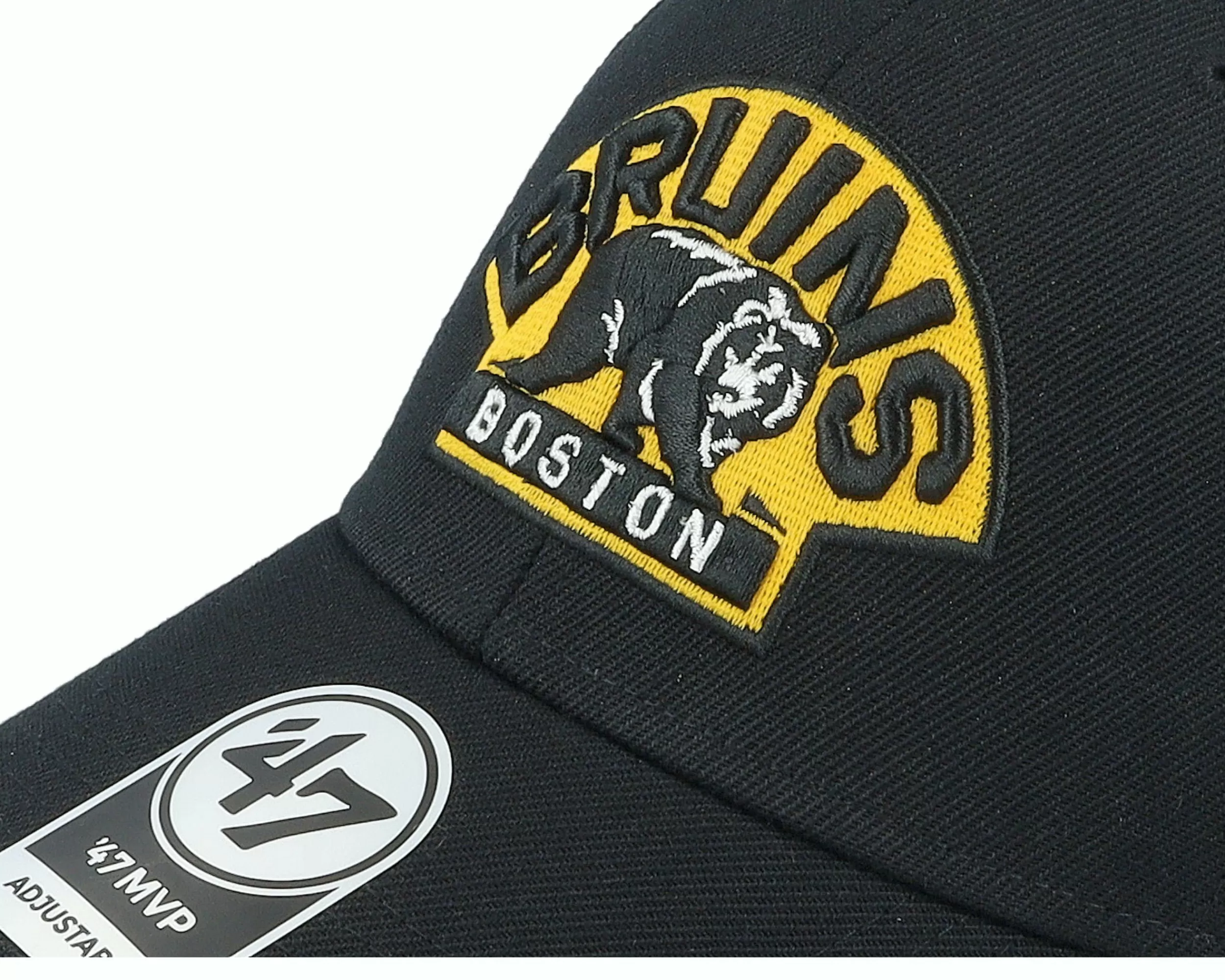 47 Brand Boston Bruins Sure Shot Mvp Black Adjustable - -Unisex Adjustable