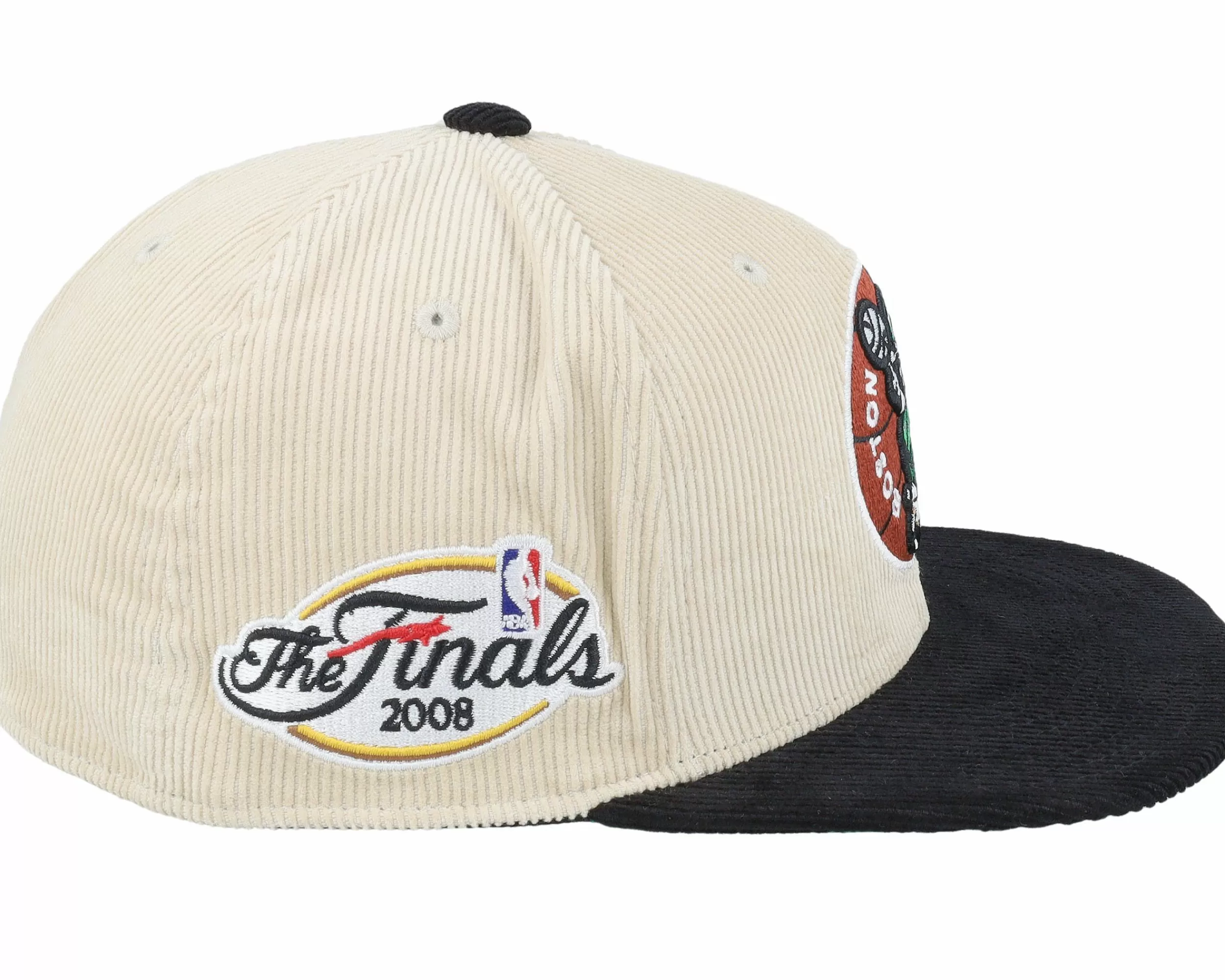 Mitchell & Ness Boston Celtics Team Cord Off White/Black Fitted - -Unisex Fitted