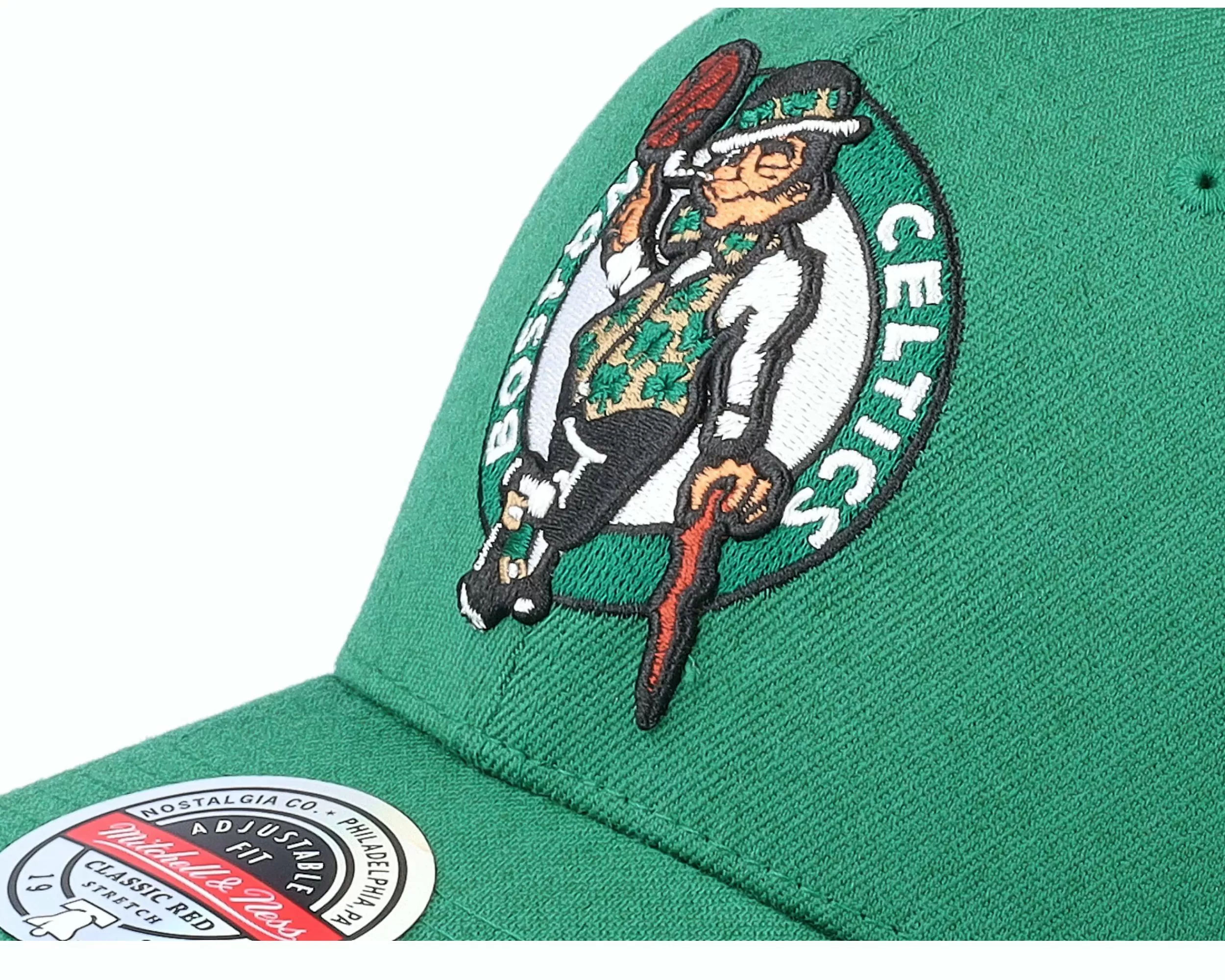 Mitchell & Ness Boston Celtics Team Ground 2.0 Stretch Green Adjustable - -Unisex Adjustable