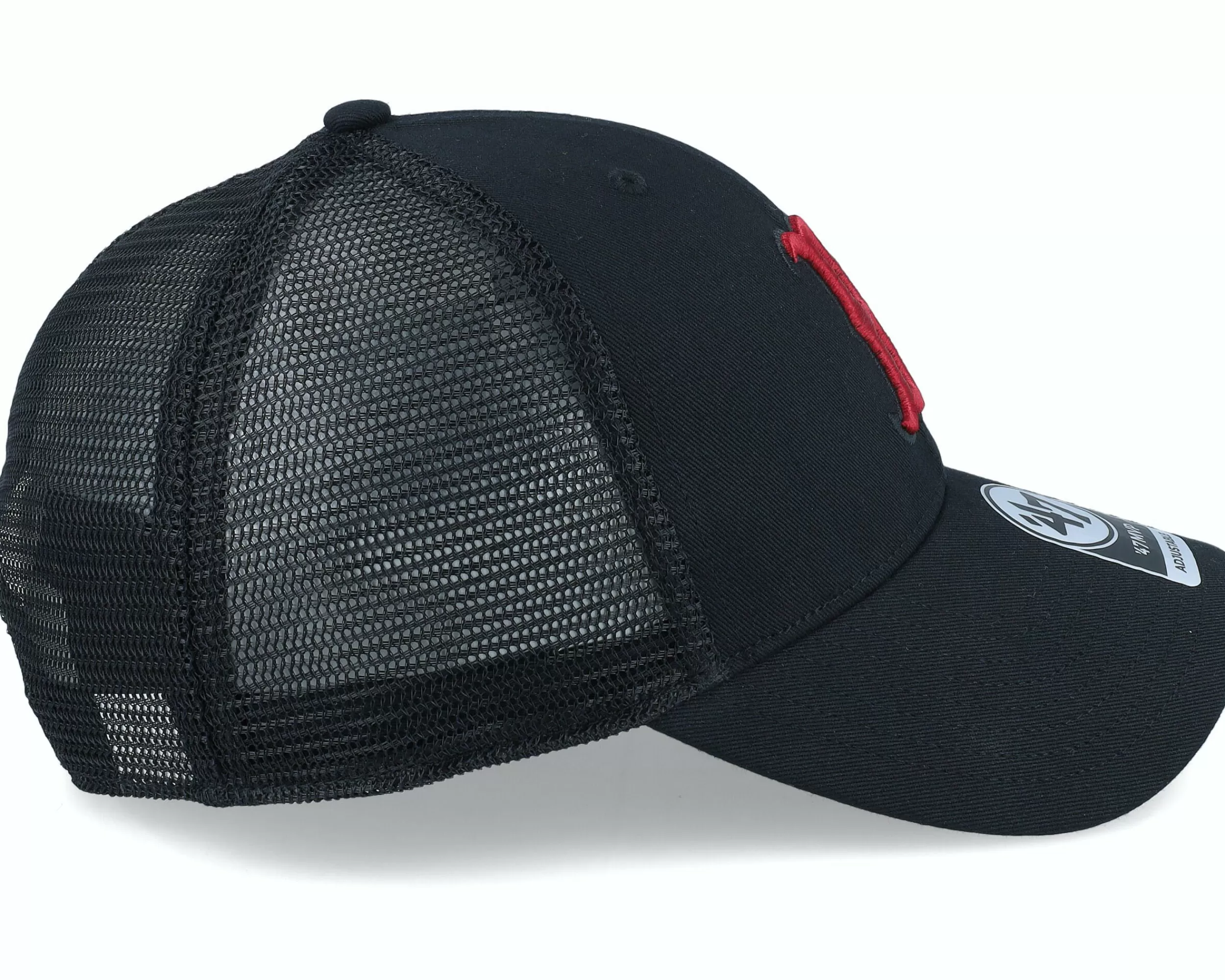 47 Brand Boston Red Sox Ballpark Mesh Mvp Black Adjustable - -Unisex Adjustable