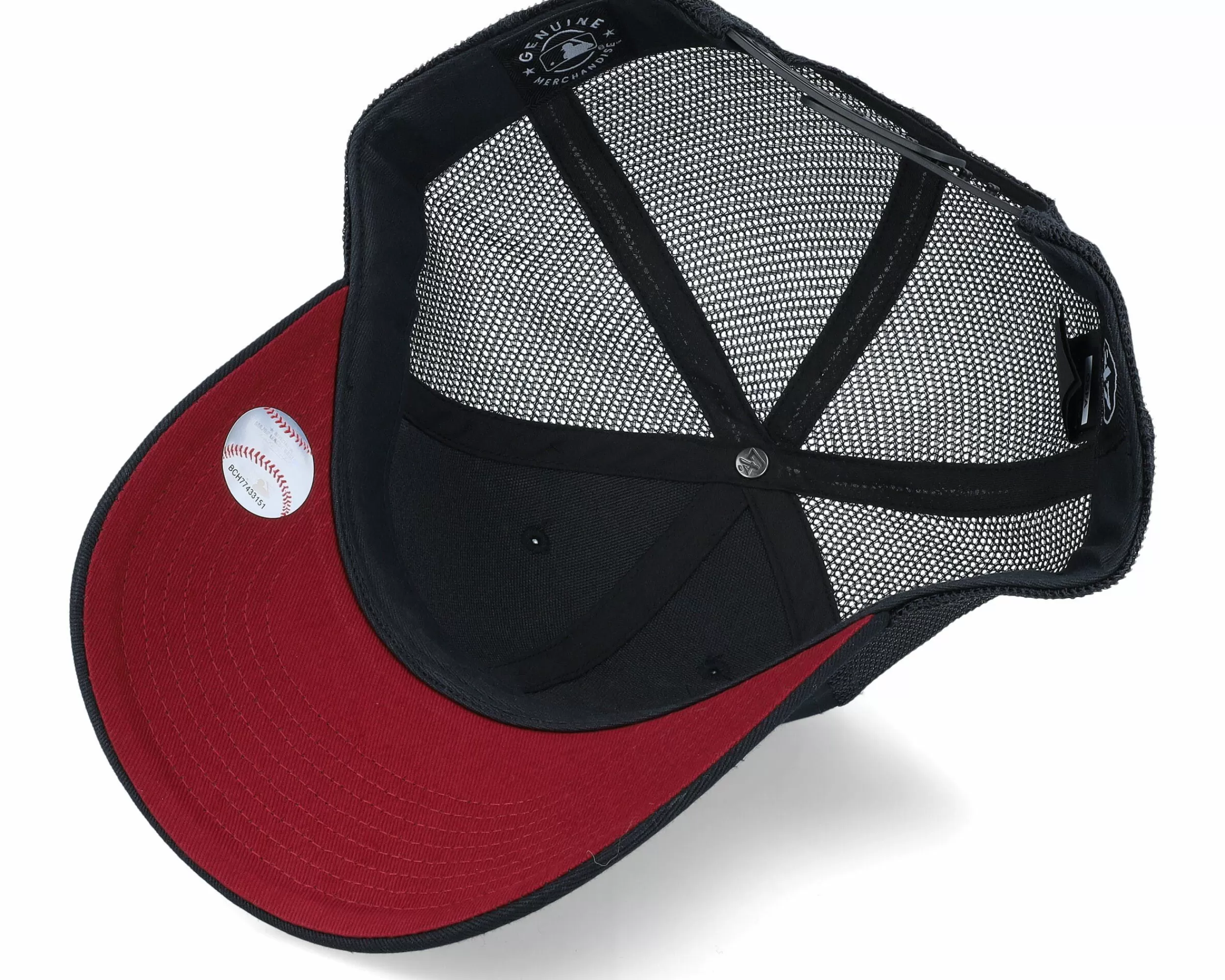 47 Brand Boston Red Sox Ballpark Mesh Mvp Black Adjustable - -Unisex Adjustable