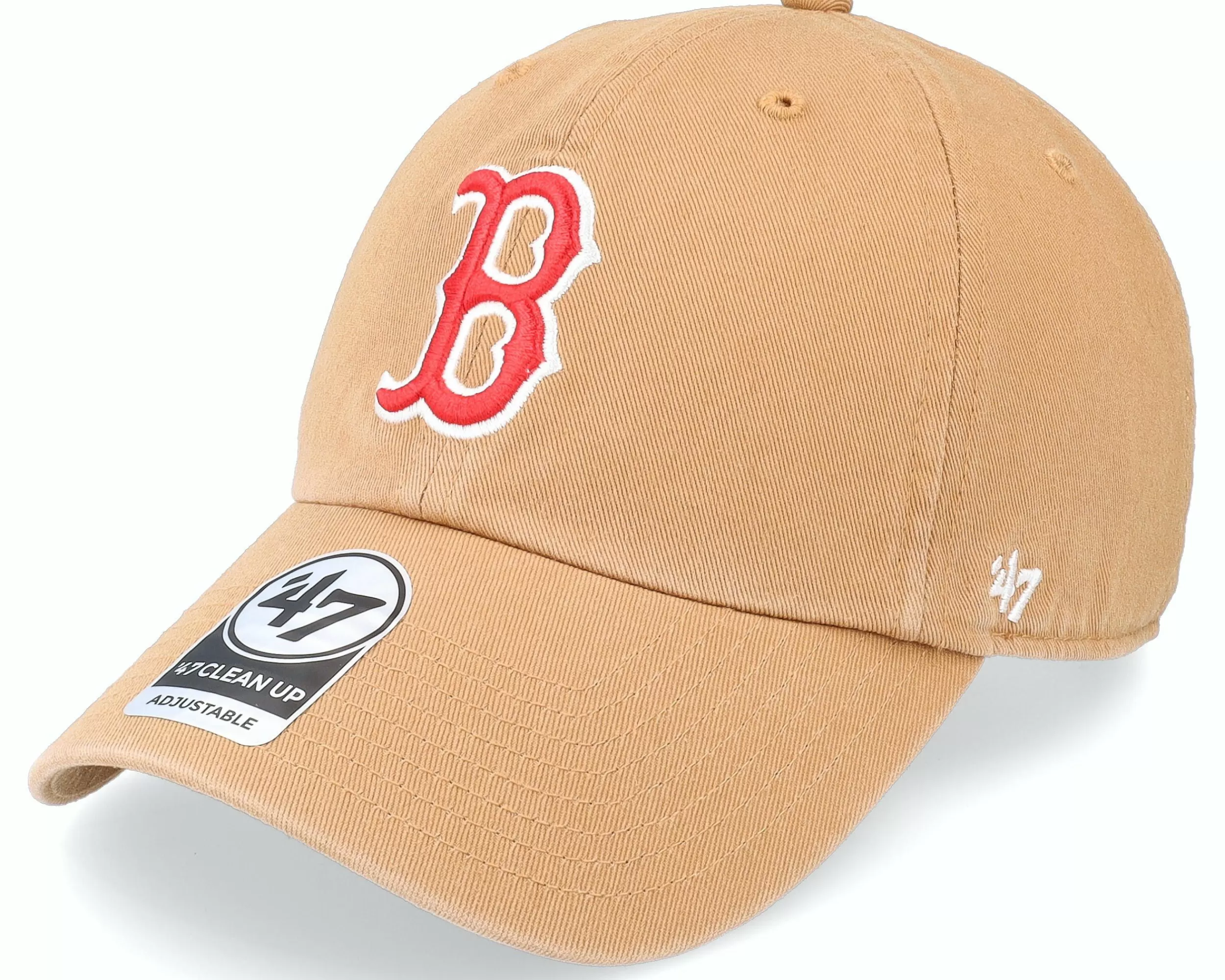 47 Brand Boston Red Sox Mlb Clean Up Camel Dad Cap - -Unisex Dad Cap