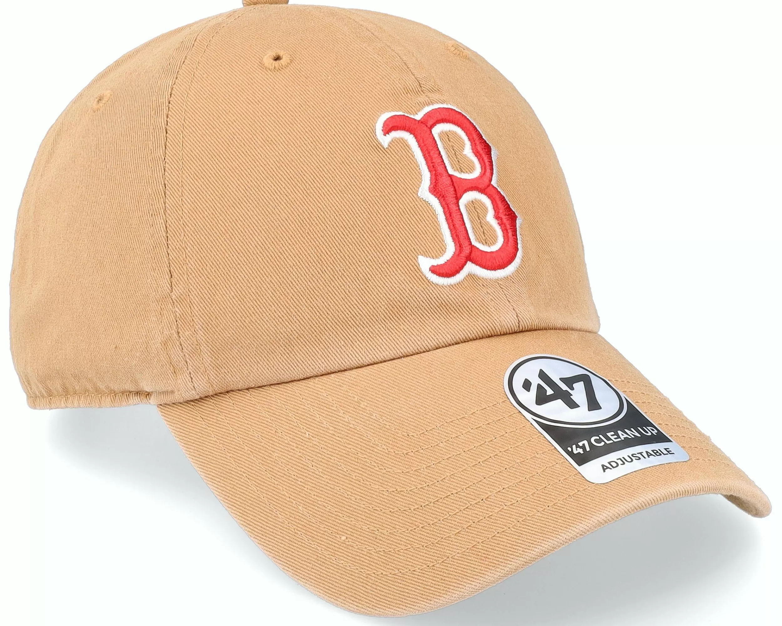 47 Brand Boston Red Sox Mlb Clean Up Camel Dad Cap - -Unisex Dad Cap