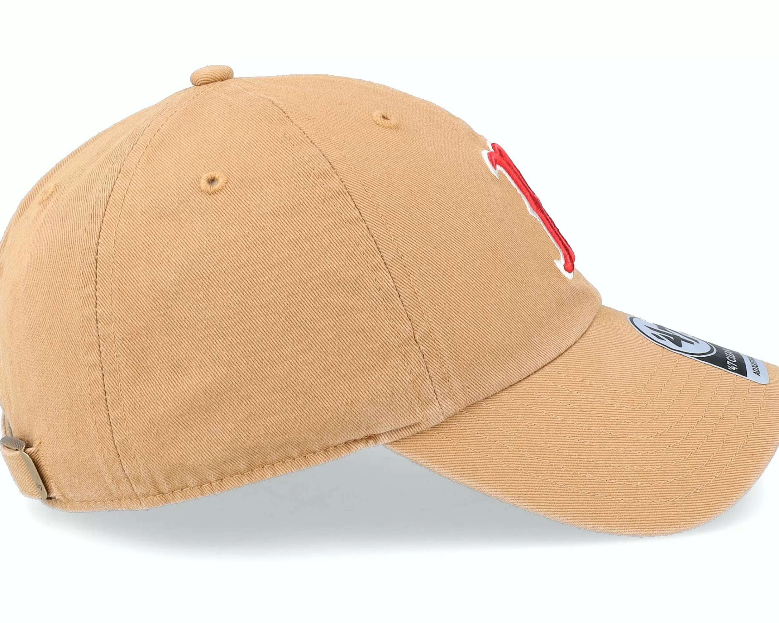 47 Brand Boston Red Sox Mlb Clean Up Camel Dad Cap - -Unisex Dad Cap