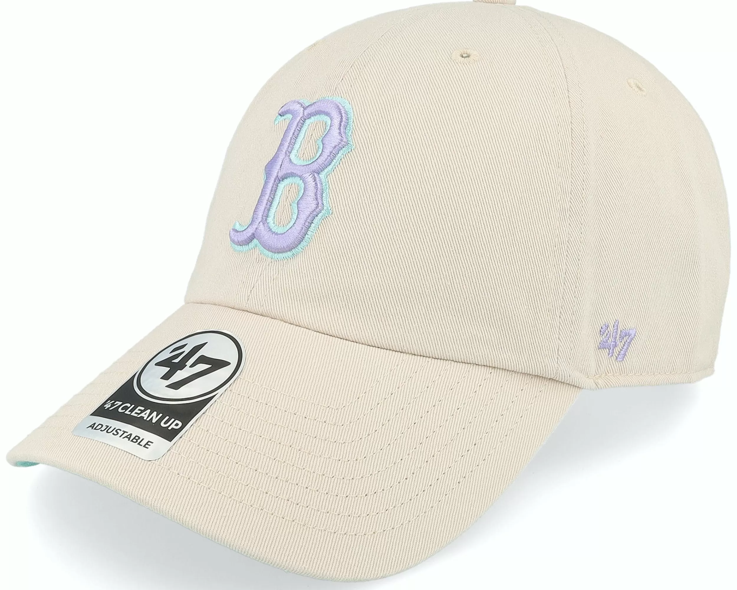 47 Brand Boston Red Sox Mlb Double Under 47 Clean Up Bone Dad Cap - -Unisex Dad Cap