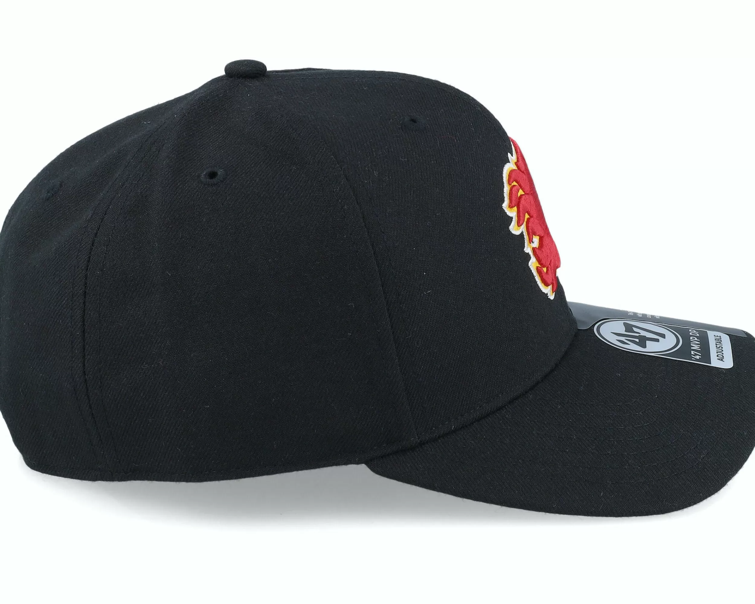 47 Brand Calgary Flames Cold Zone Mvp Dp Black Adjustable - -Unisex Adjustable