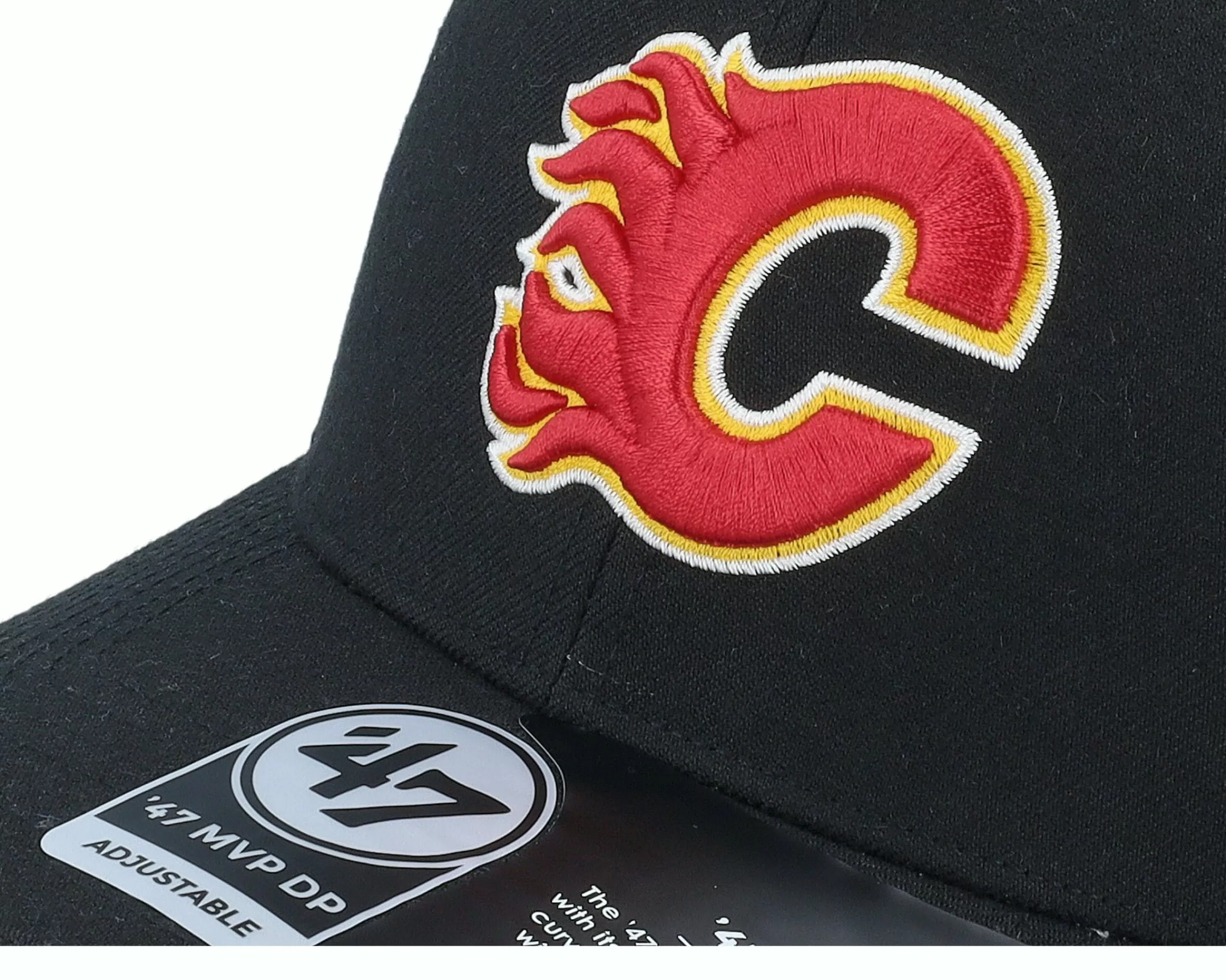 47 Brand Calgary Flames Cold Zone Mvp Dp Black Adjustable - -Unisex Adjustable