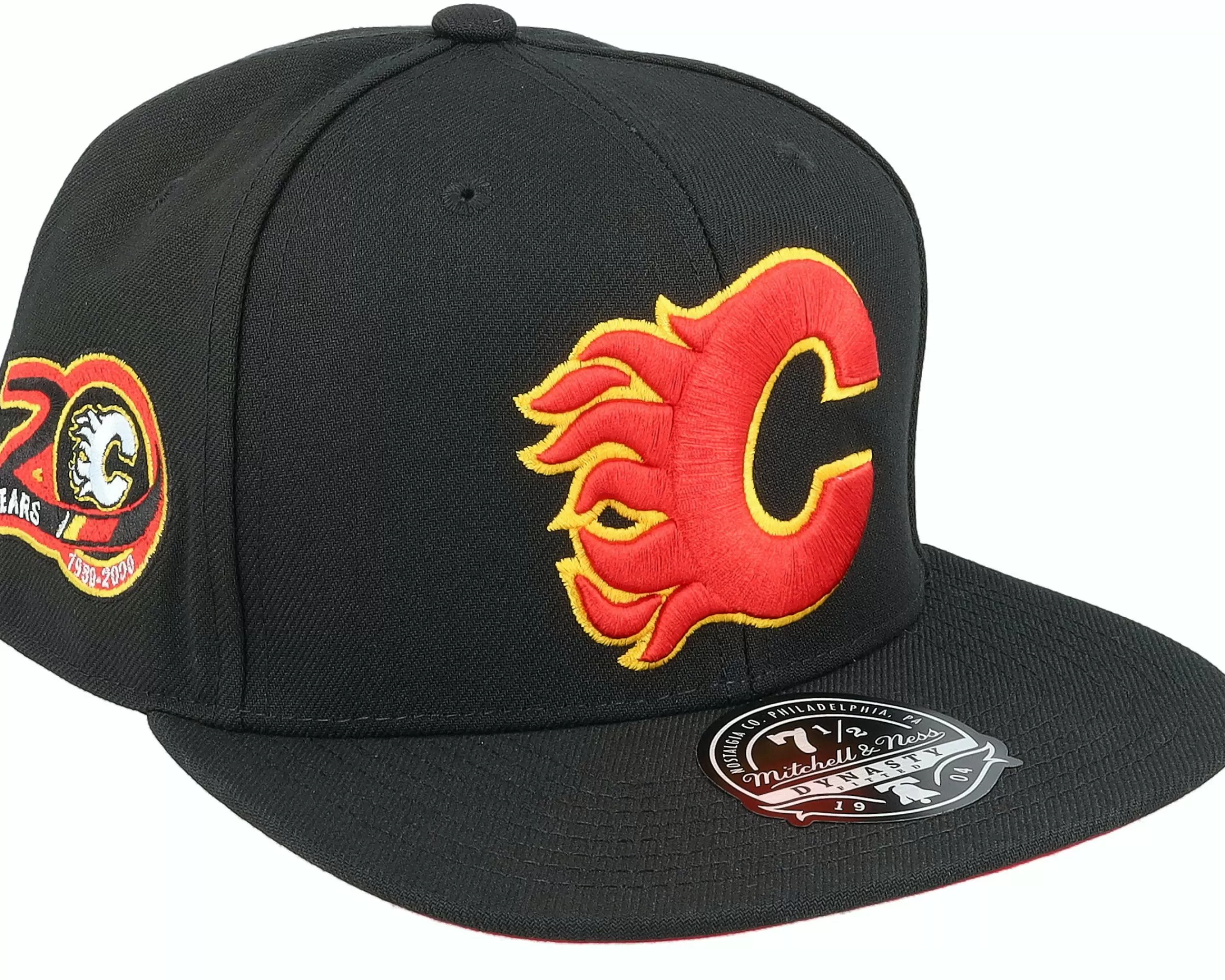 Mitchell & Ness Calgary Flames Vintage Black Fitted - -Unisex Fitted