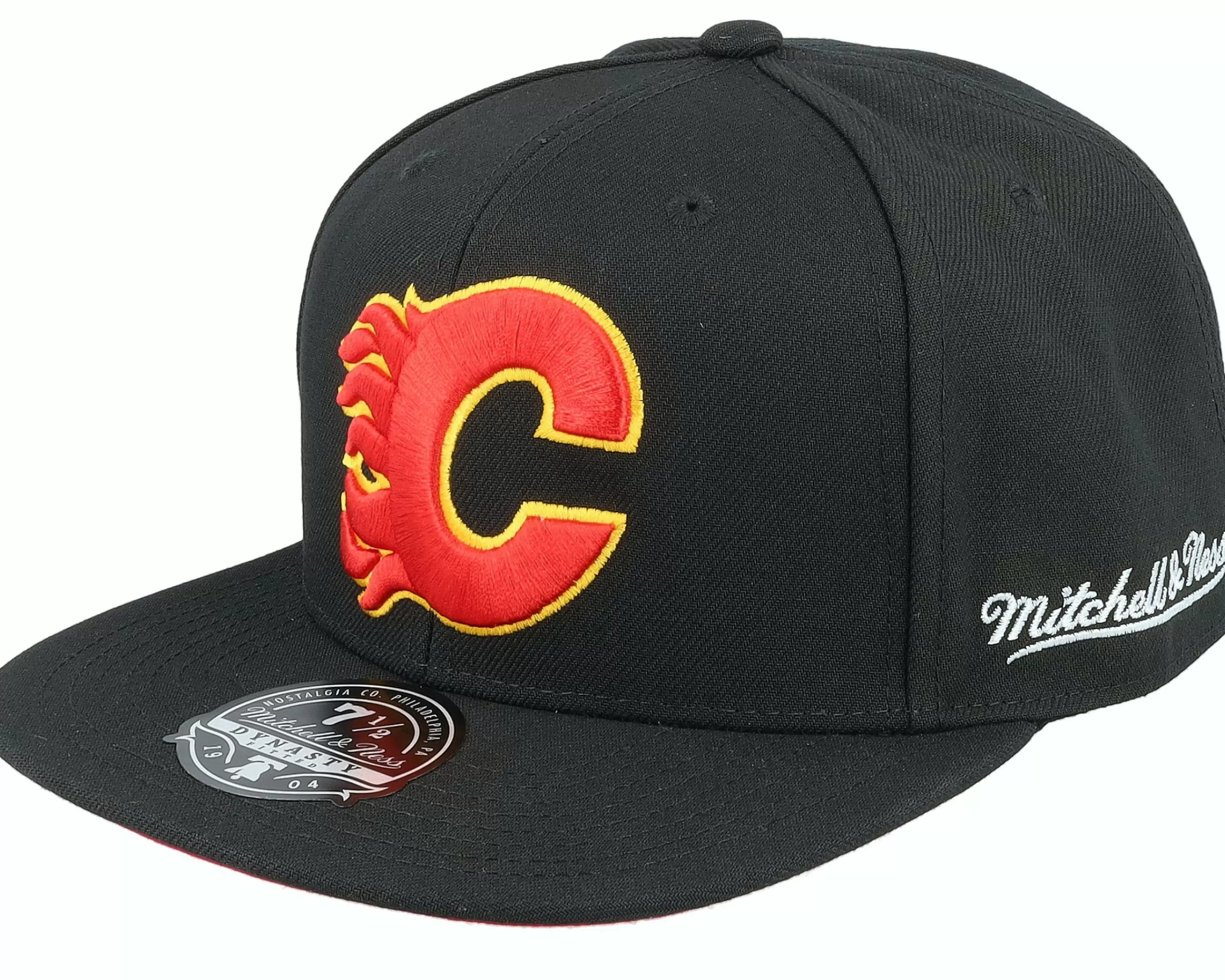 Mitchell & Ness Calgary Flames Vintage Black Fitted - -Unisex Fitted