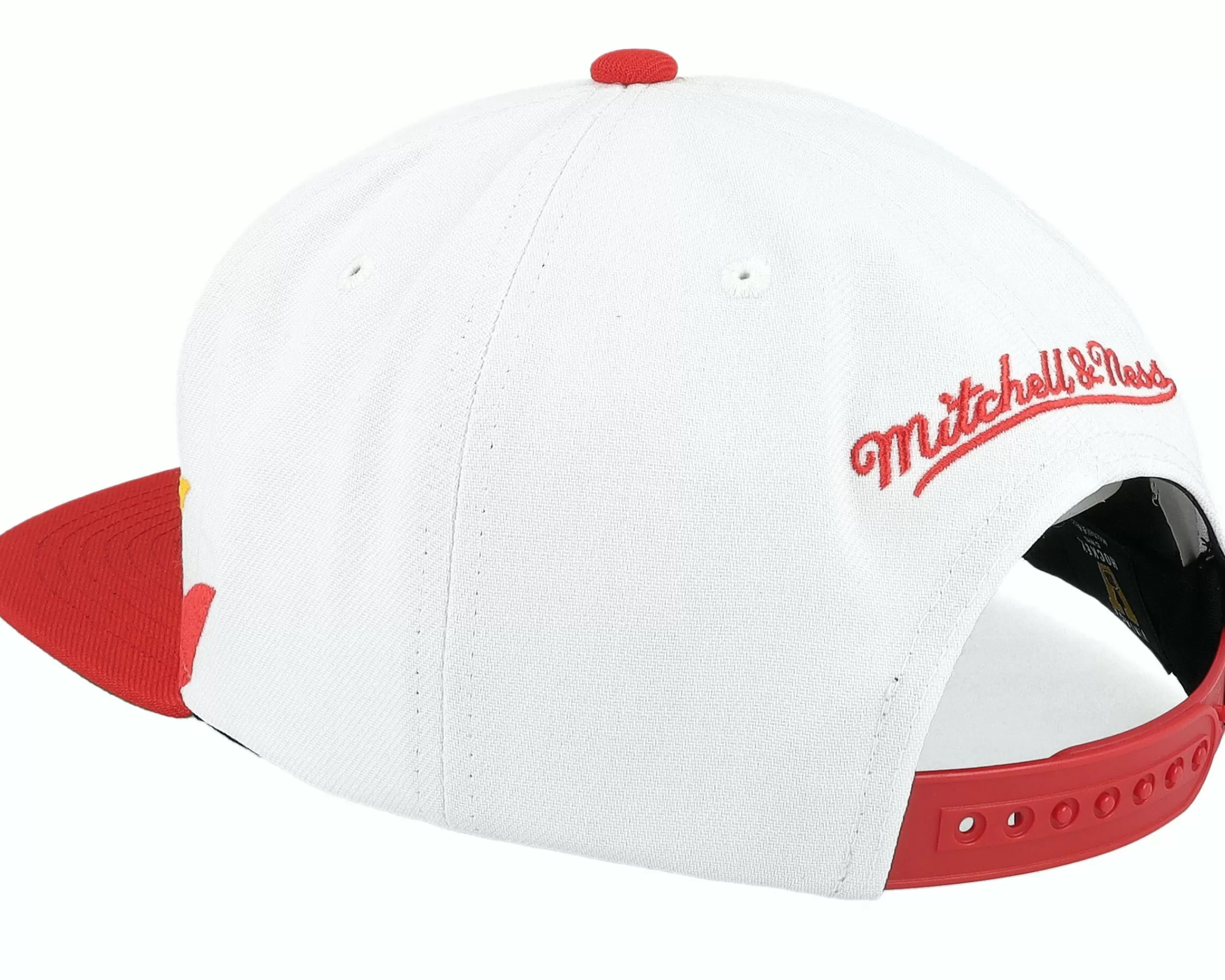 Mitchell & Ness Calgary Flames Vintage Sharktooth White/Red Snapback - -Unisex Snapback