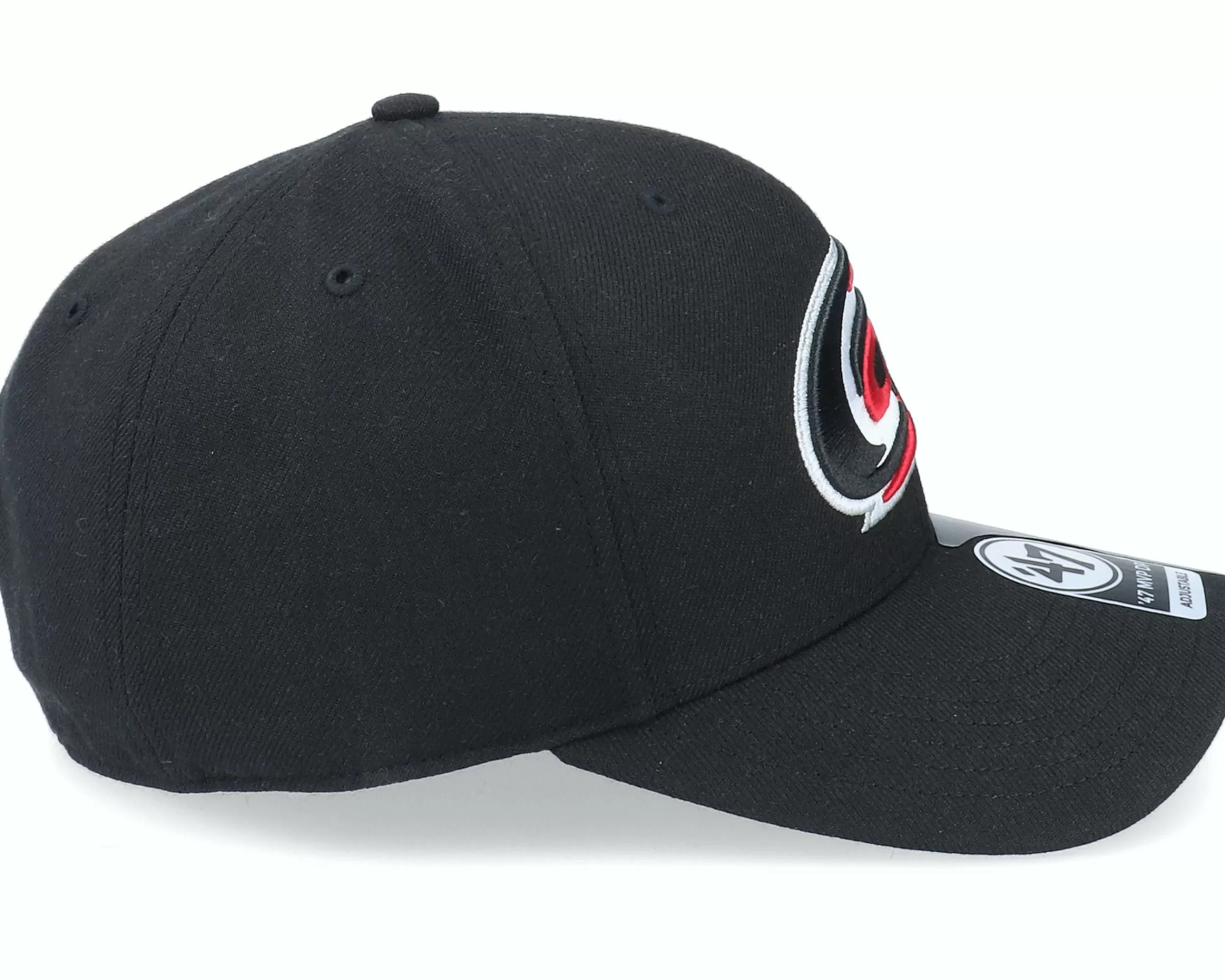 47 Brand Carolina Hurricanes Cold Zone Mvp Deep Profile Black Adjustable - -Unisex Adjustable