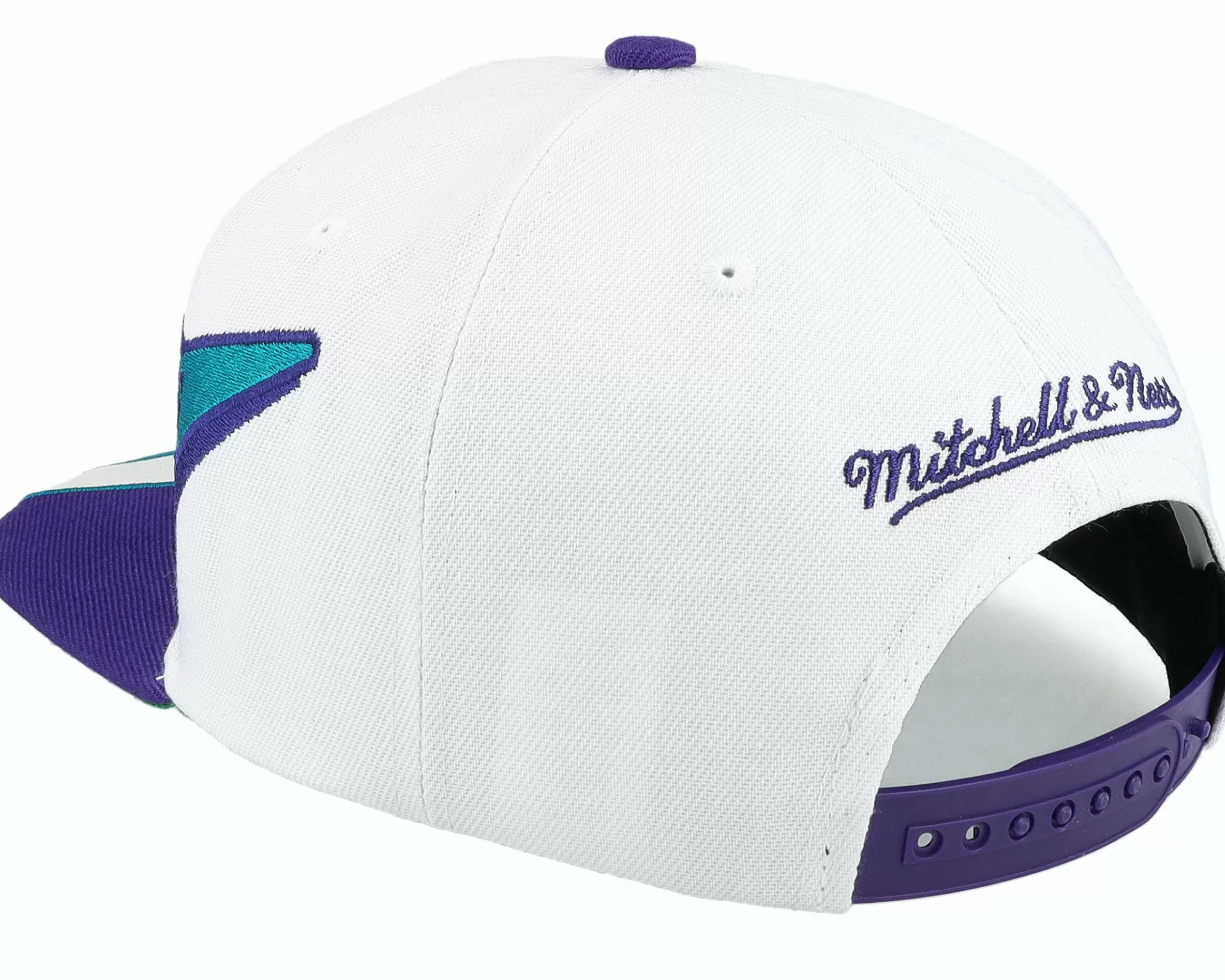 Mitchell & Ness Charlotte Hornets Fast Times Hwc White Snapback - -Unisex Snapback