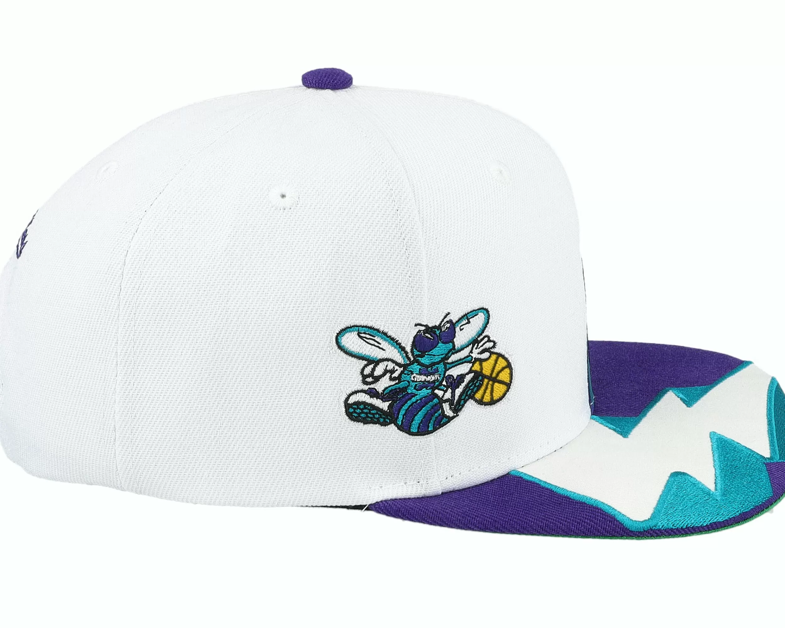 Mitchell & Ness Charlotte Hornets Fast Times Hwc White Snapback - -Unisex Snapback