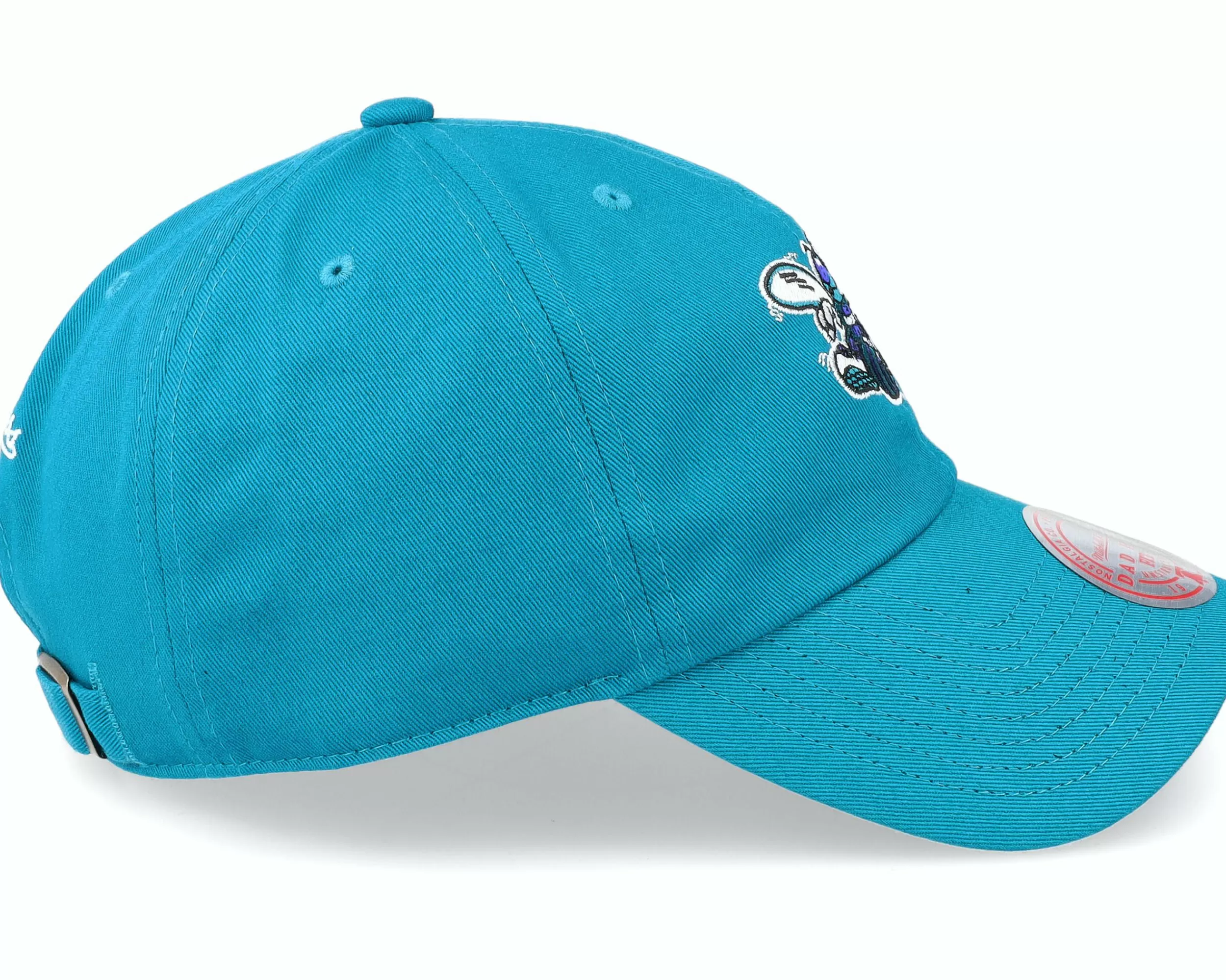 Mitchell & Ness Charlotte Hornets Team Ground 2.0 Teal Dad Cap - -Unisex Dad Cap