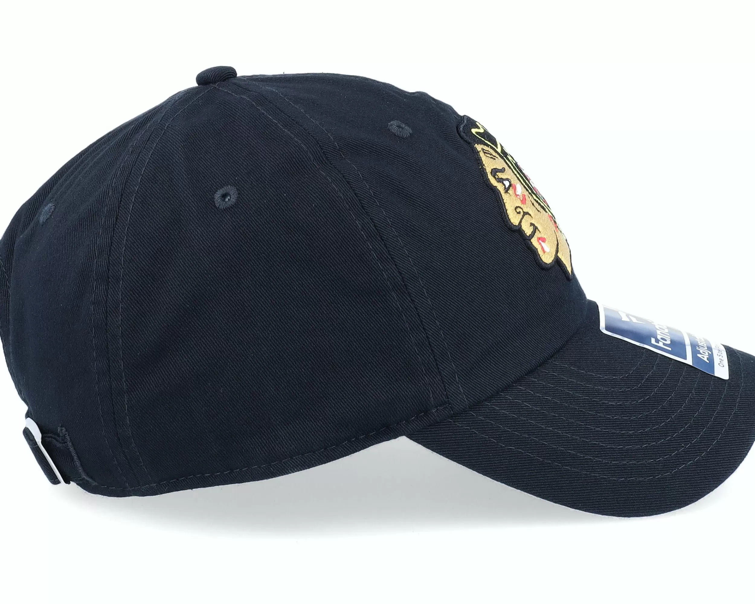 Fanatics Chicago Blackhawks Core Black Dad Cap - -Unisex Dad Cap