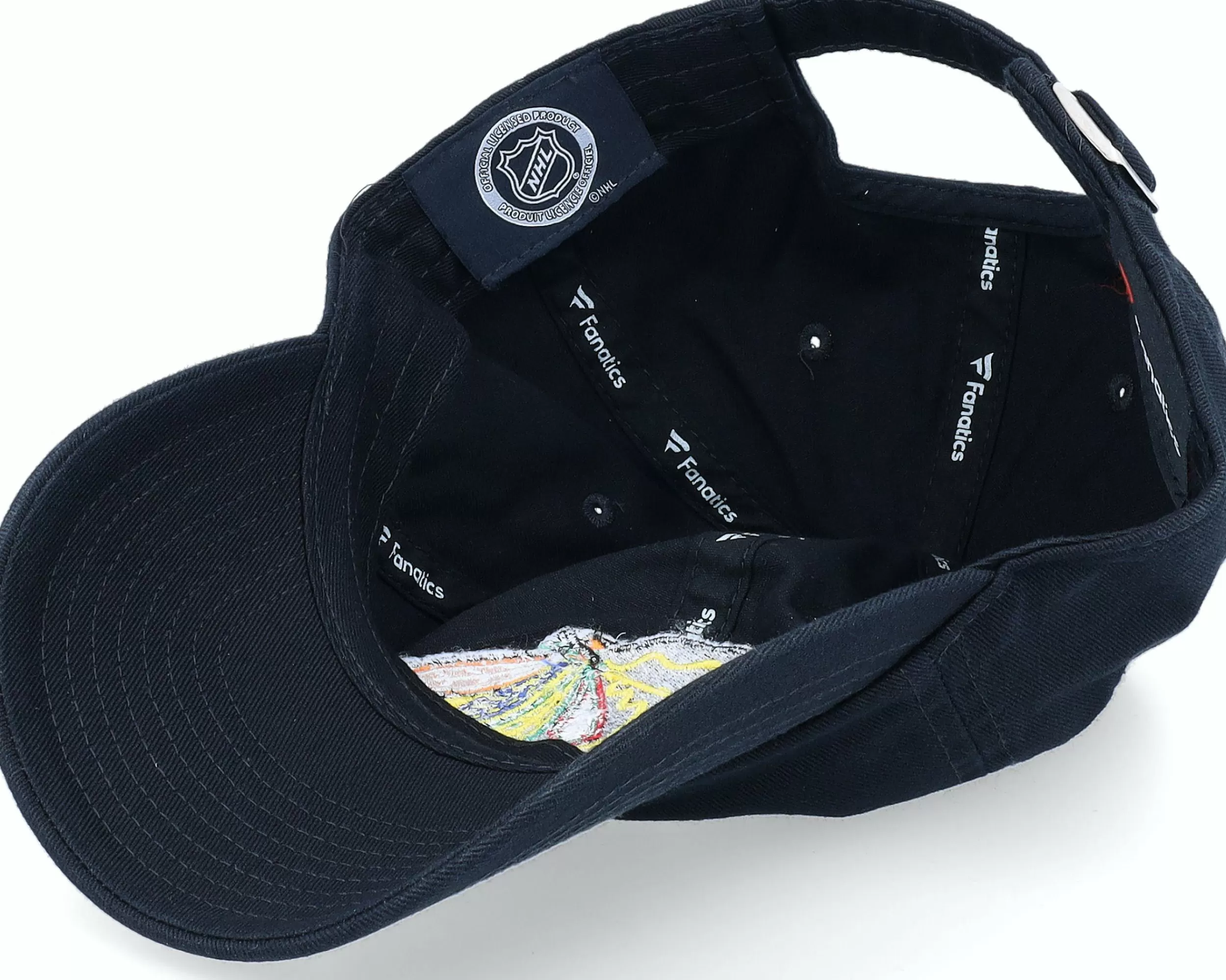 Fanatics Chicago Blackhawks Core Black Dad Cap - -Unisex Dad Cap