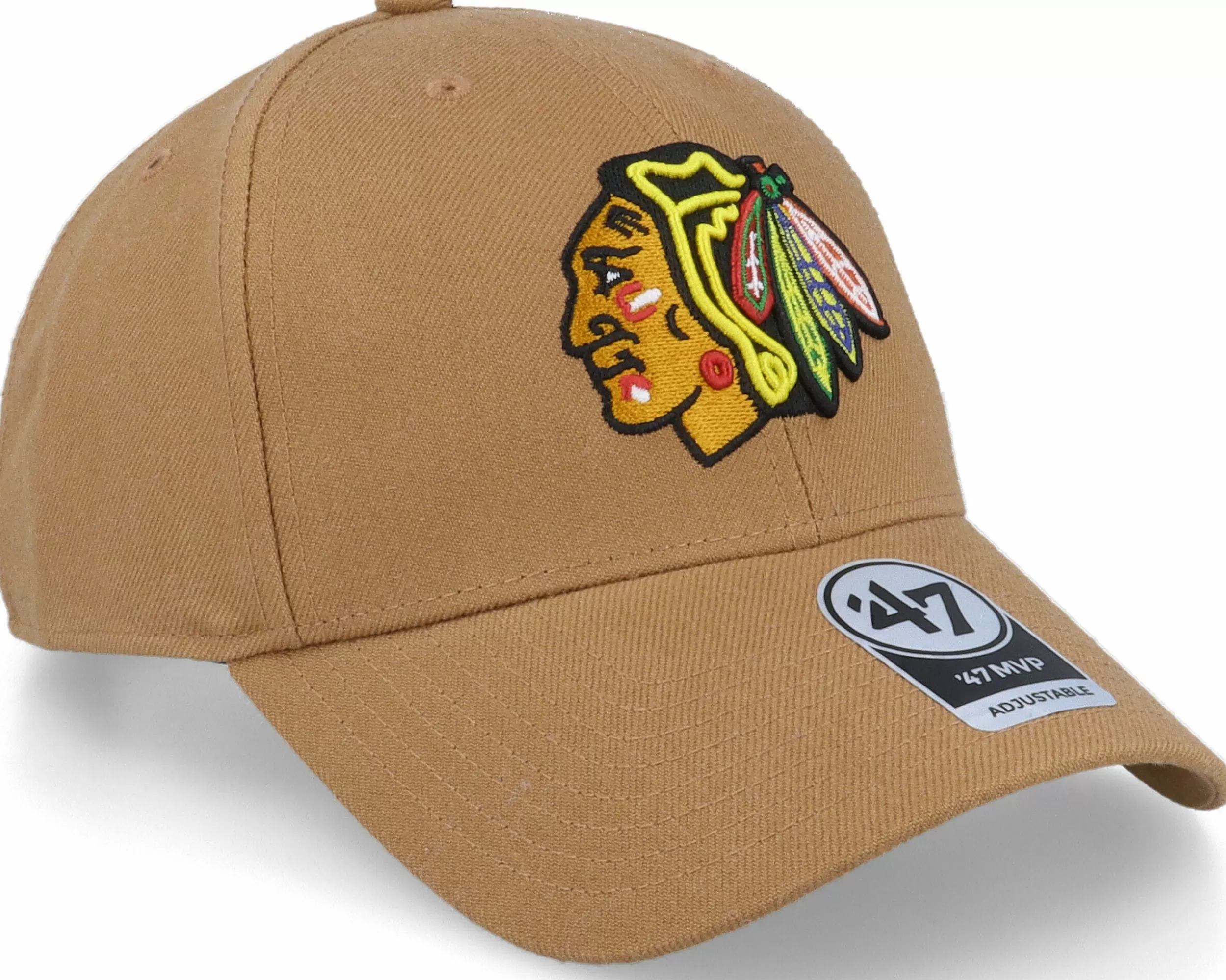 47 Brand Chicago Blackhawks Nhl Mvp Camel Adjustable - -Unisex Adjustable