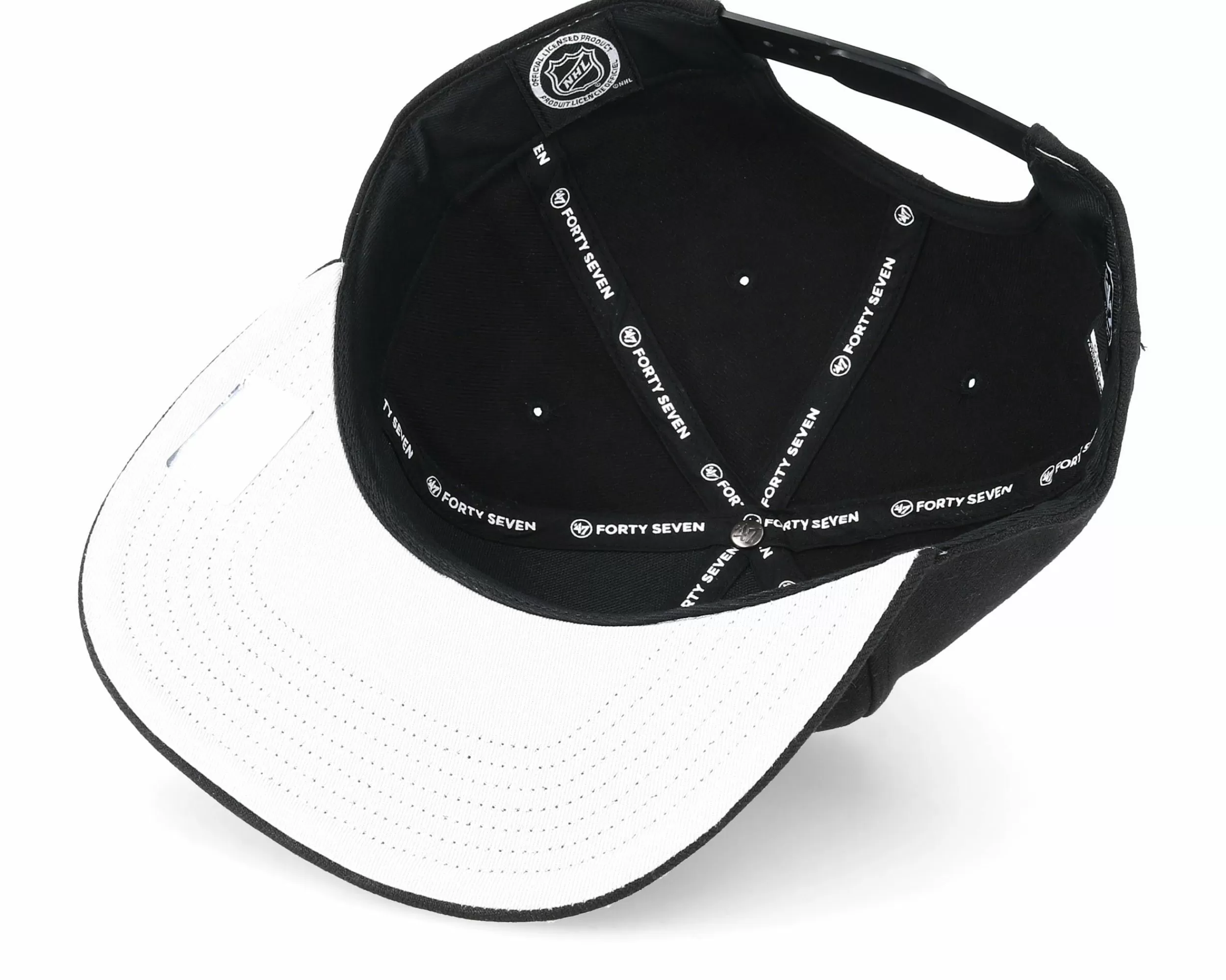 47 Brand Chicago Blackhawks No Shot 47 Captain Black Snapback - -Unisex Snapback