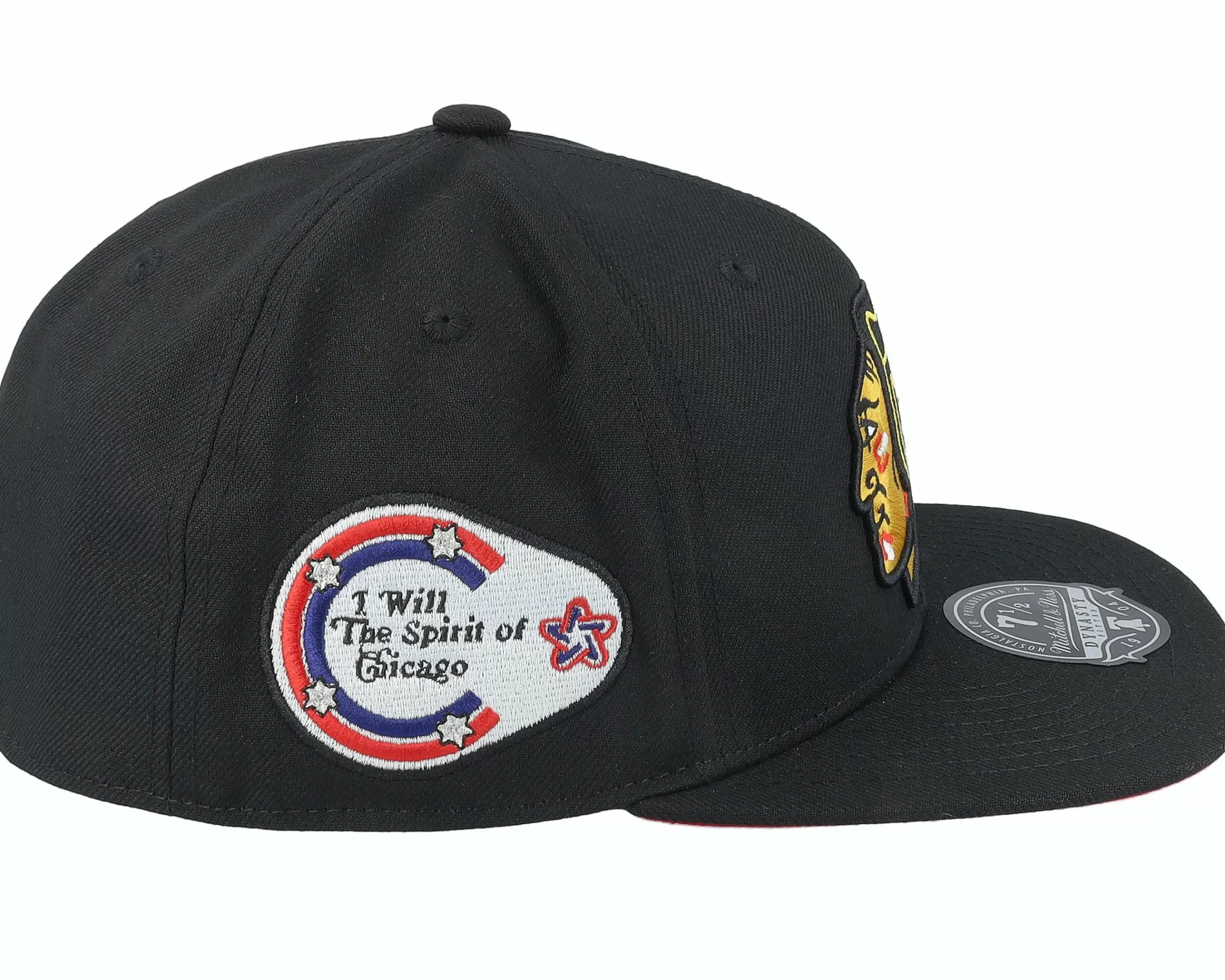 Mitchell & Ness Chicago Blackhawks Vintage Black Fitted - -Unisex Fitted