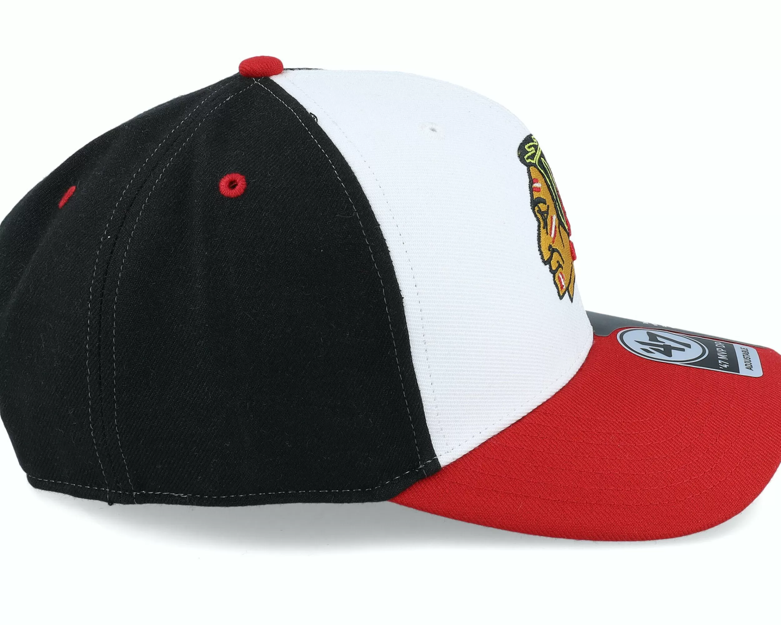 47 Brand Chicago Blackhawks Vintage Cold Zone Replica 47 Mvp Dp White/Black/Red Adjustable - -Unisex Adjustable