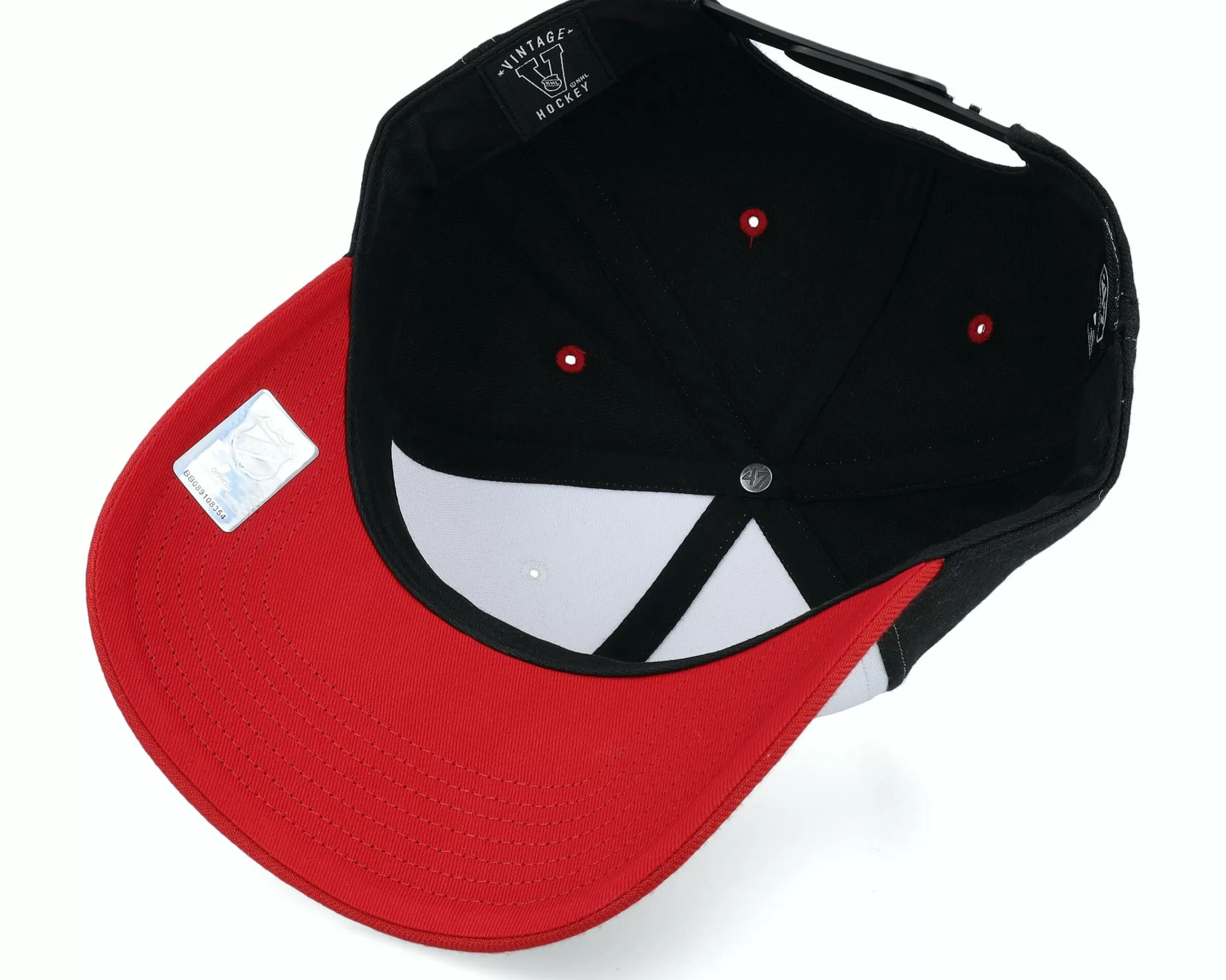 47 Brand Chicago Blackhawks Vintage Cold Zone Replica 47 Mvp Dp White/Black/Red Adjustable - -Unisex Adjustable