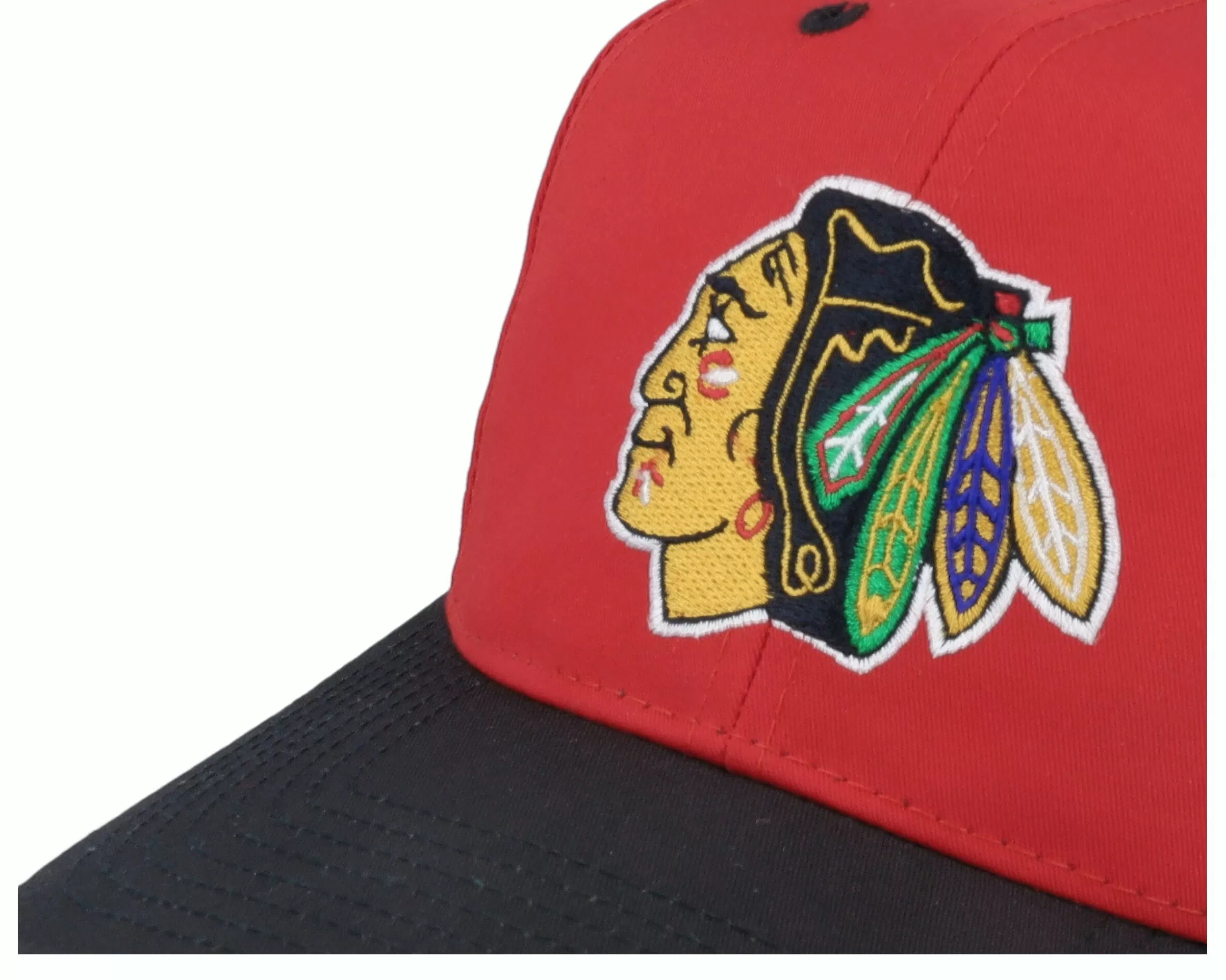 Twins Enterprise Chicago Bulls Base Two Tone 2 Nhl Vintage Red/Black Adjustable - -Unisex Adjustable