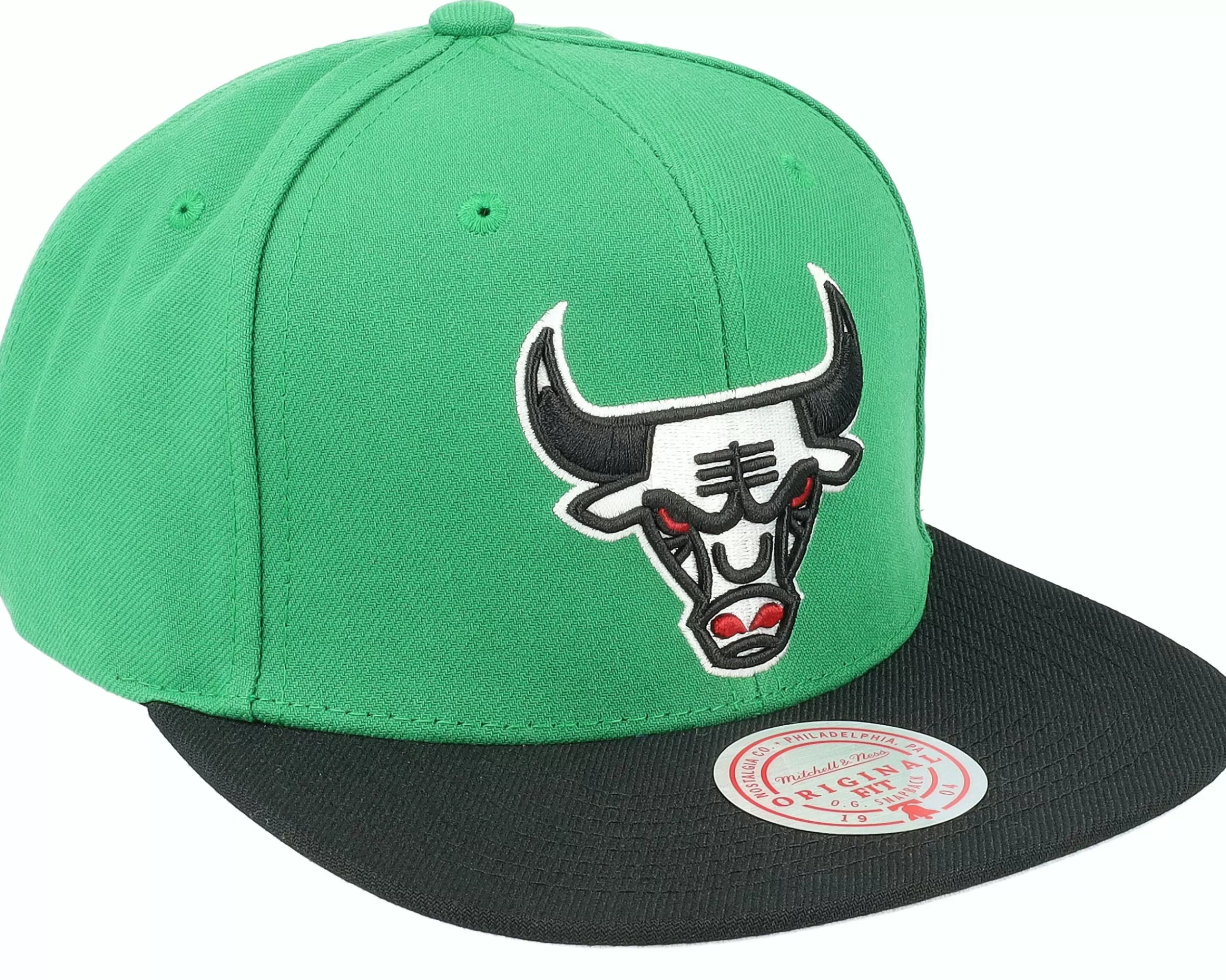 Mitchell & Ness Chicago Bulls Core Basic Green/Black Snapback - -Unisex Snapback