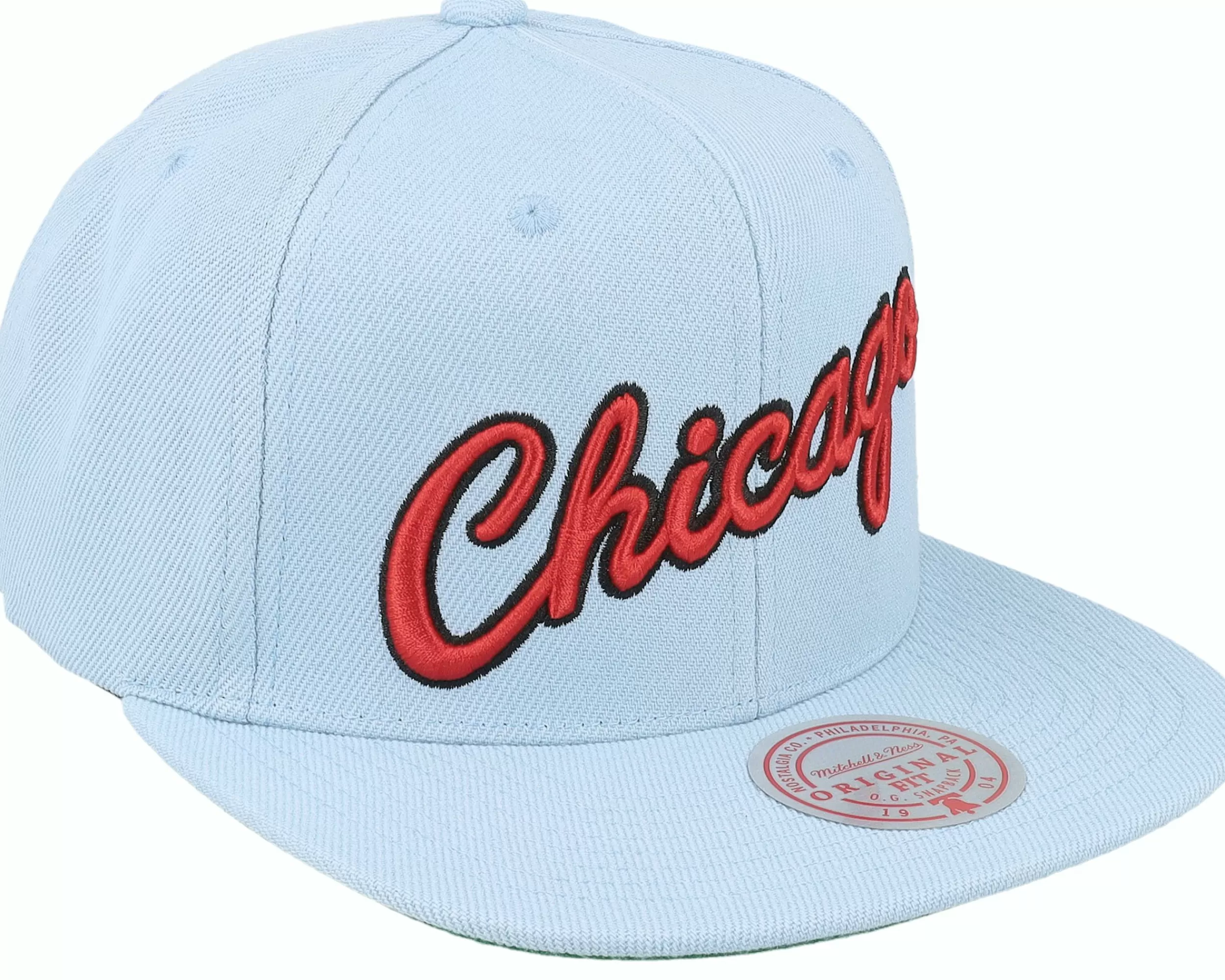 Mitchell & Ness Chicago Bulls Core Basic Light Blue Snapback - -Unisex Snapback