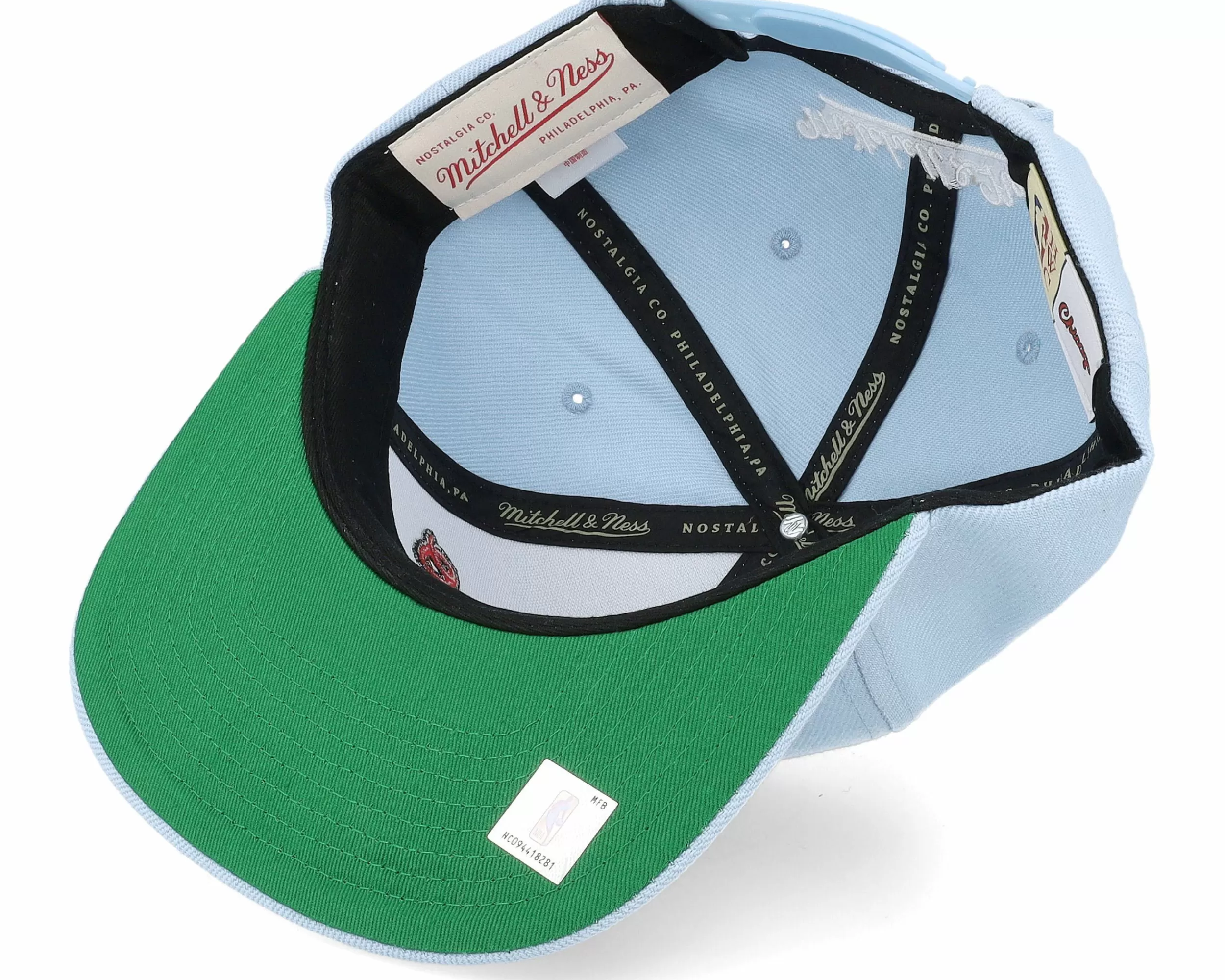 Mitchell & Ness Chicago Bulls Core Basic Light Blue Snapback - -Unisex Snapback
