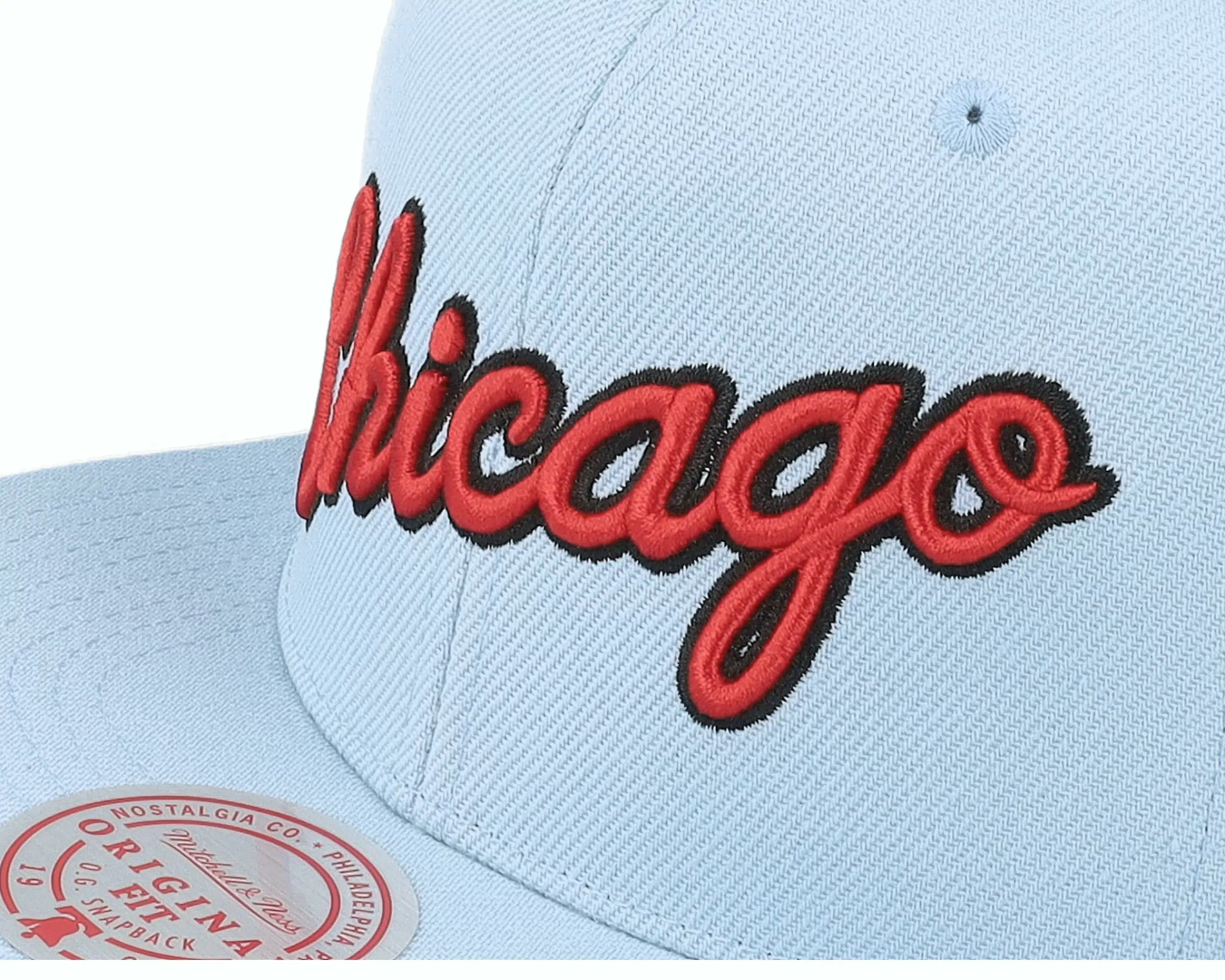 Mitchell & Ness Chicago Bulls Core Basic Light Blue Snapback - -Unisex Snapback