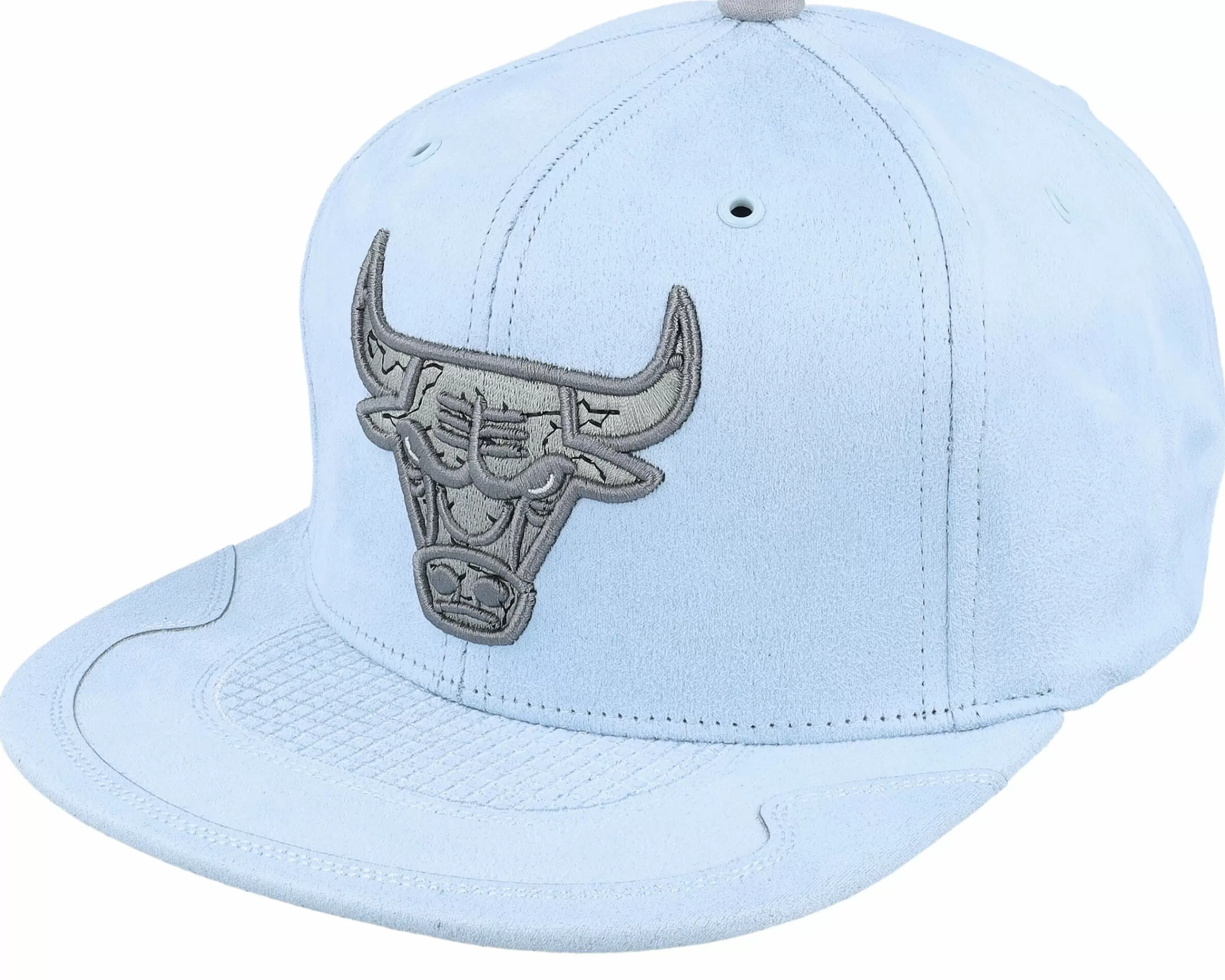Mitchell & Ness Chicago Bulls Day 4 Light Blue/Heather Grey Snapback - -Unisex Snapback
