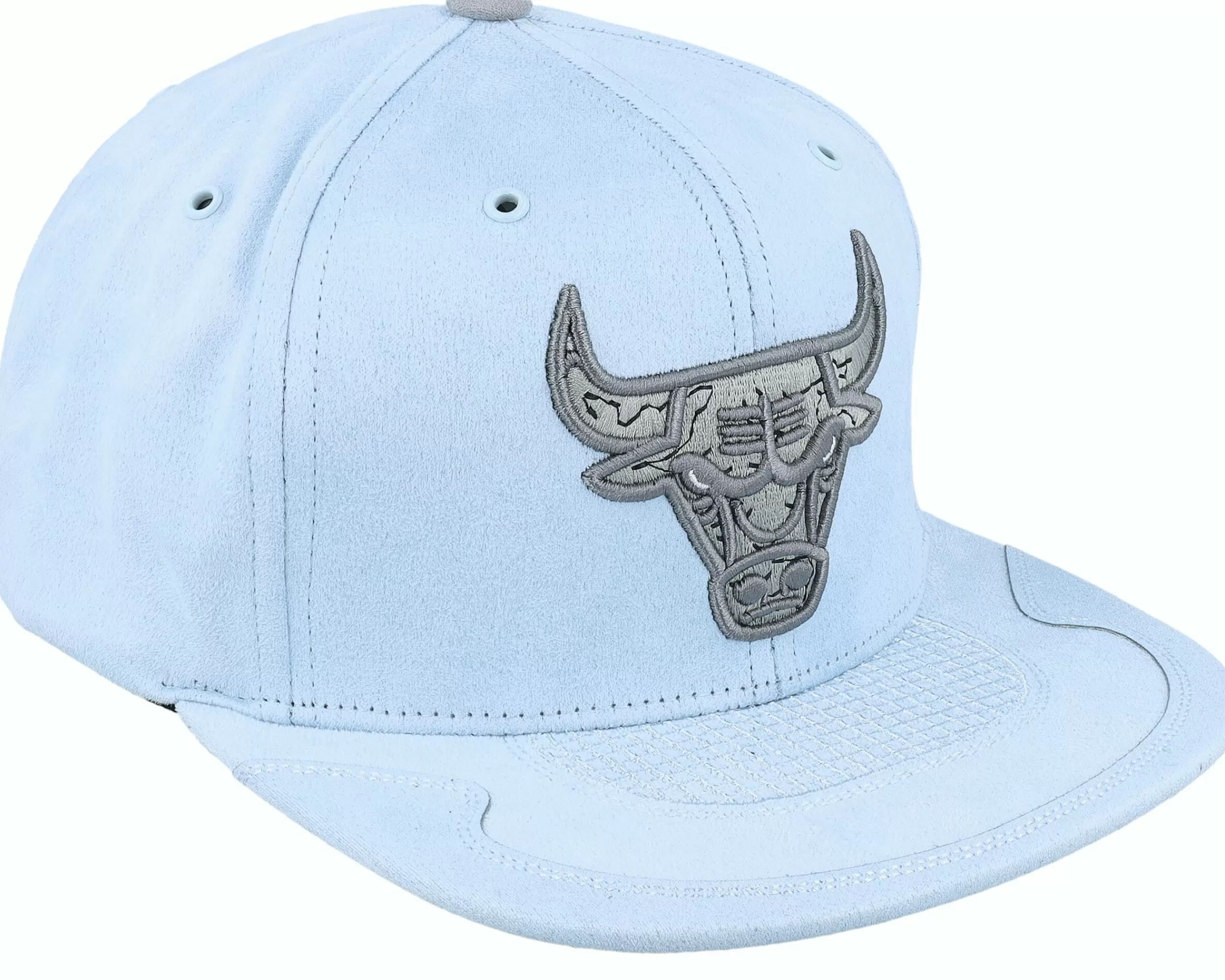 Mitchell & Ness Chicago Bulls Day 4 Light Blue/Heather Grey Snapback - -Unisex Snapback