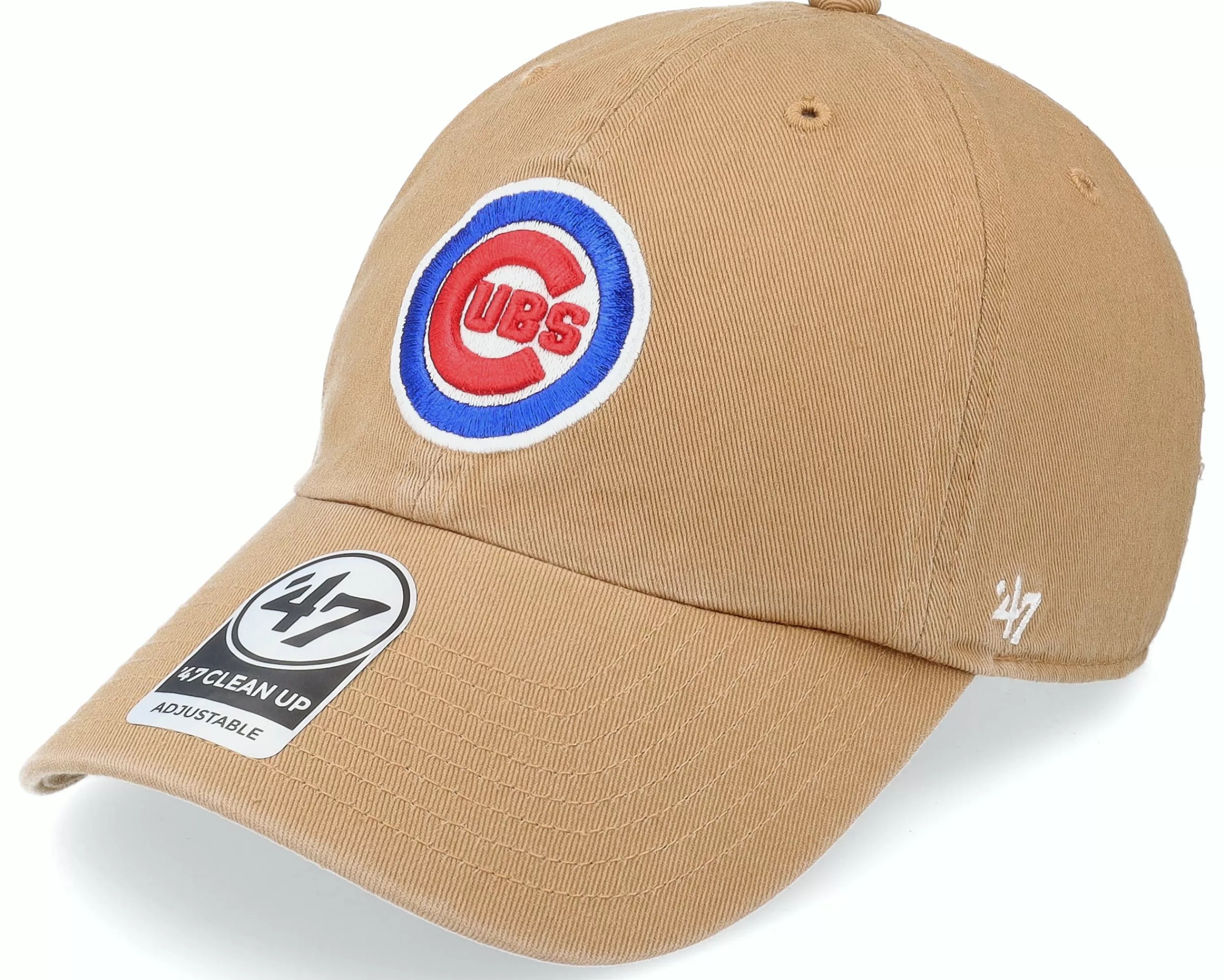 47 Brand Chicago Cubs Mlb Clean Up Camel Dad Cap - -Unisex Dad Cap